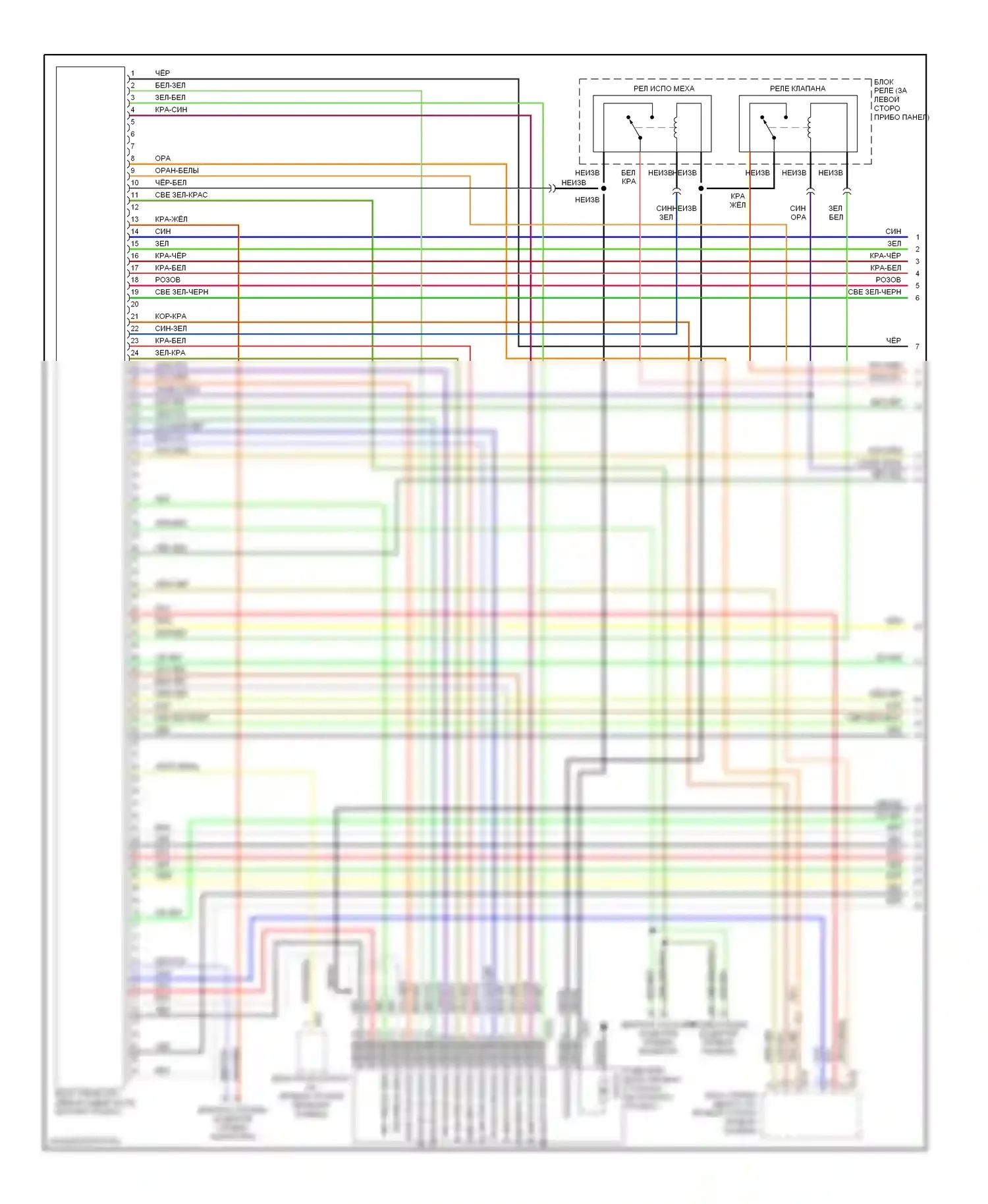Outback Subaru BH (1999-2003): Электросхемы антиблокировочной системы abs, с контролем тяги (1 из 2) 