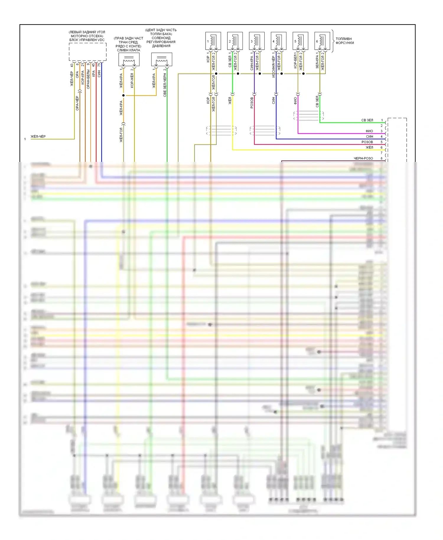 Outback Subaru BH (1999-2003): Электросхема двигателя 3.0ls (4 из 4) 