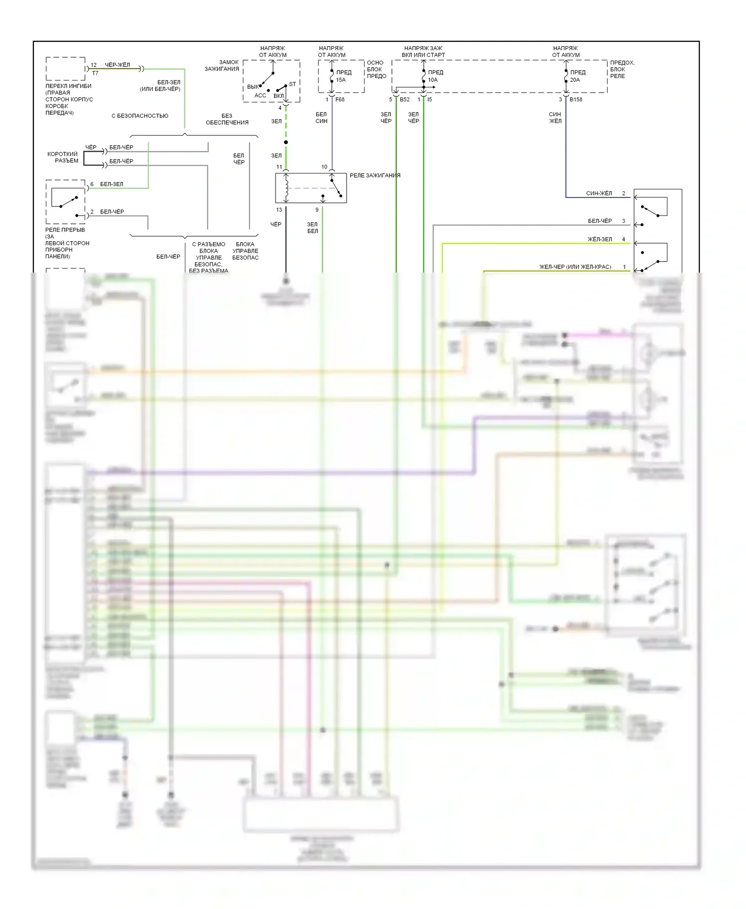 Outback Subaru BH (1999-2003): Электросхема круиз-контроля 