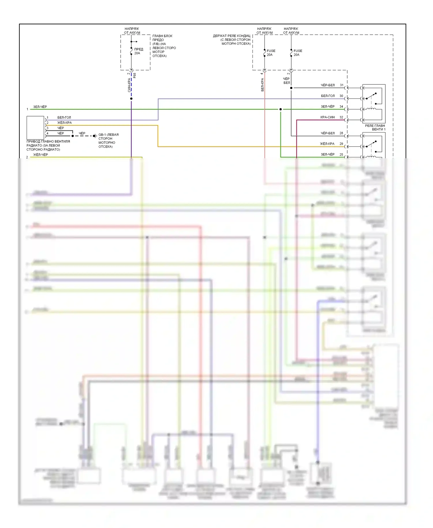 Outback Subaru BP рестайлинг (2006-2009): 2.5л турбо, автоматическая электросхема кондиционера (2 из 2) 
