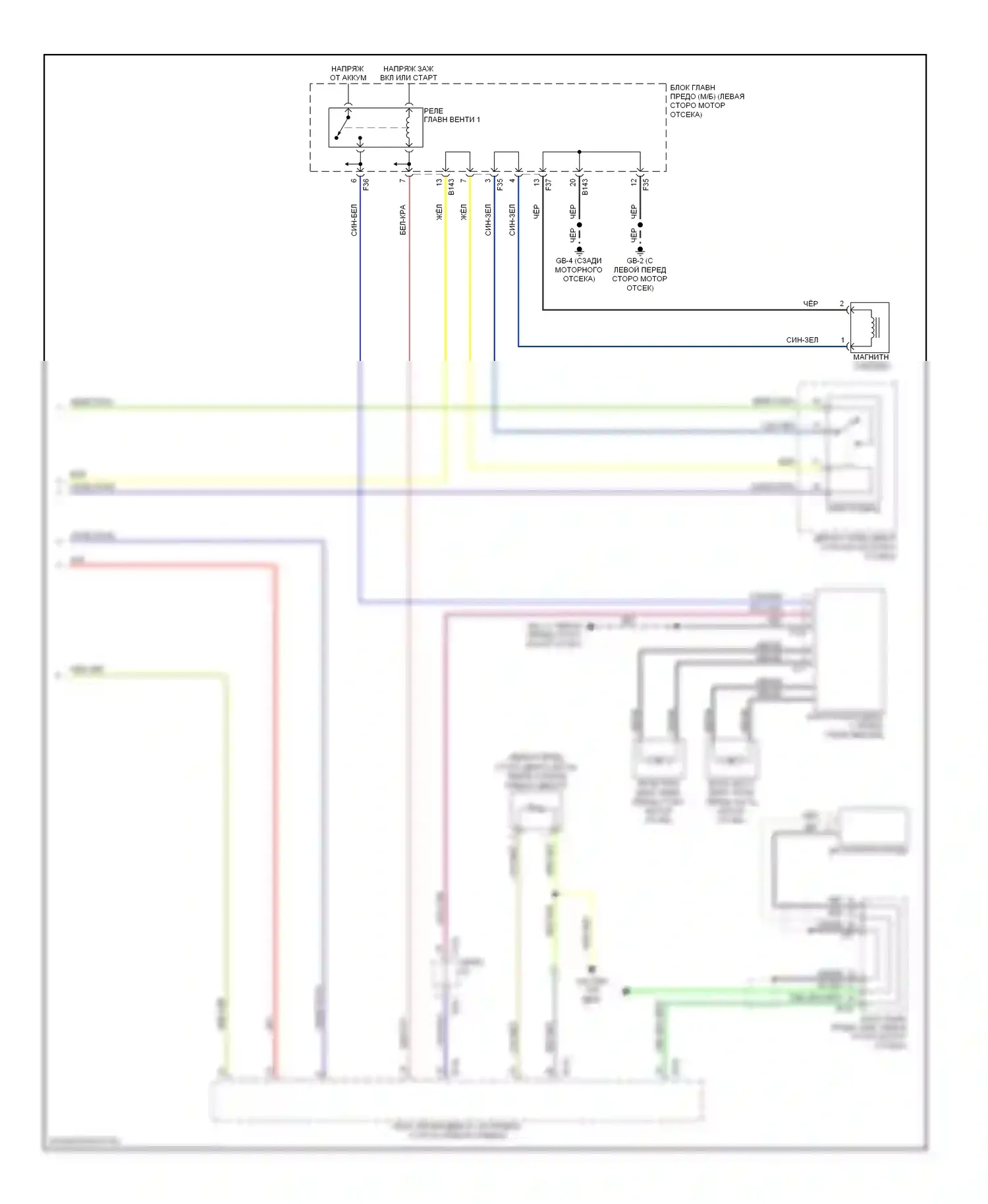 Outback Subaru BP рестайлинг (2006-2009): 3.0л, электросхема климат контроля (3 из 3) 