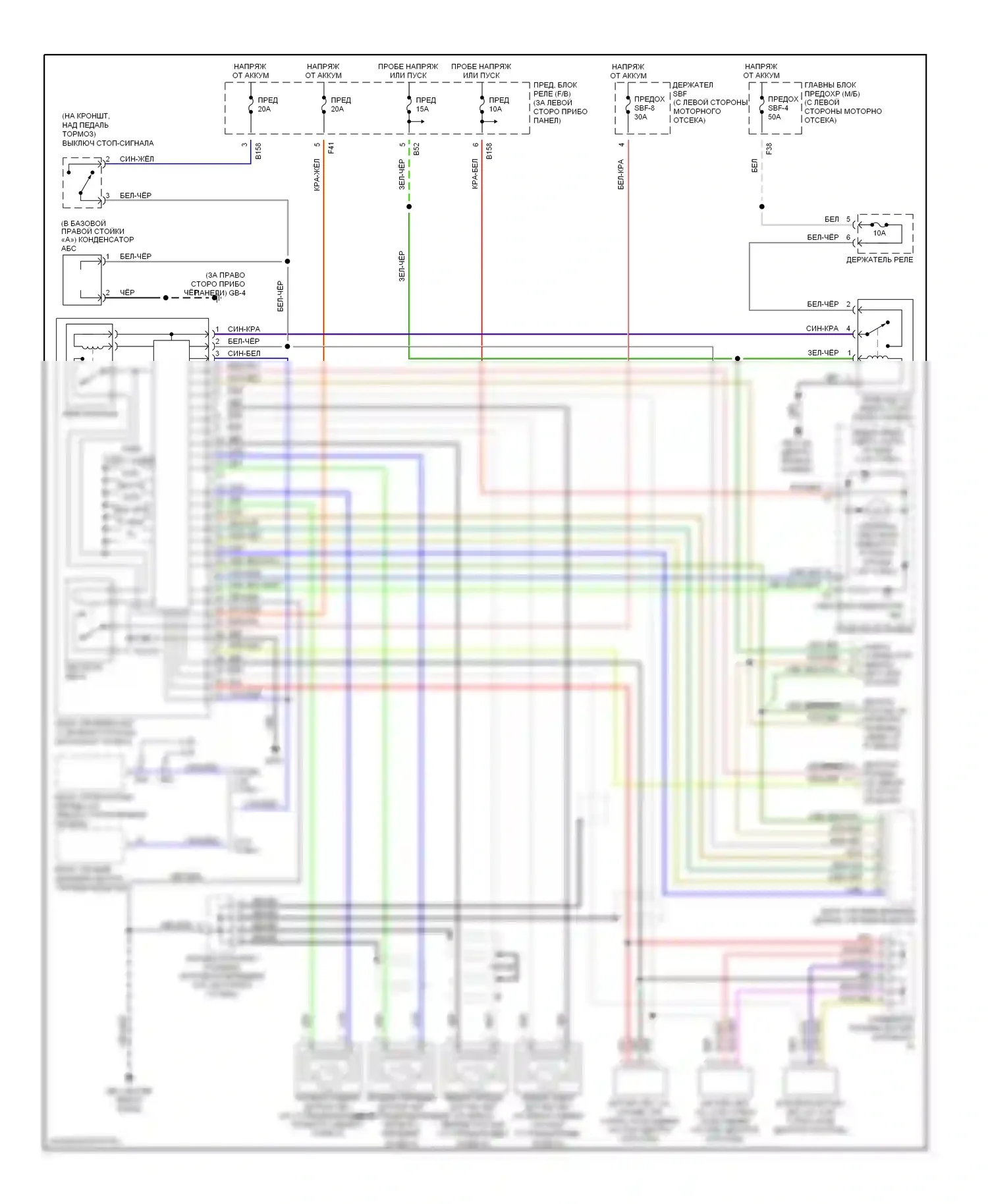 Outback Subaru BP (2003-2006): Антиблокировочная система abs электросхема 