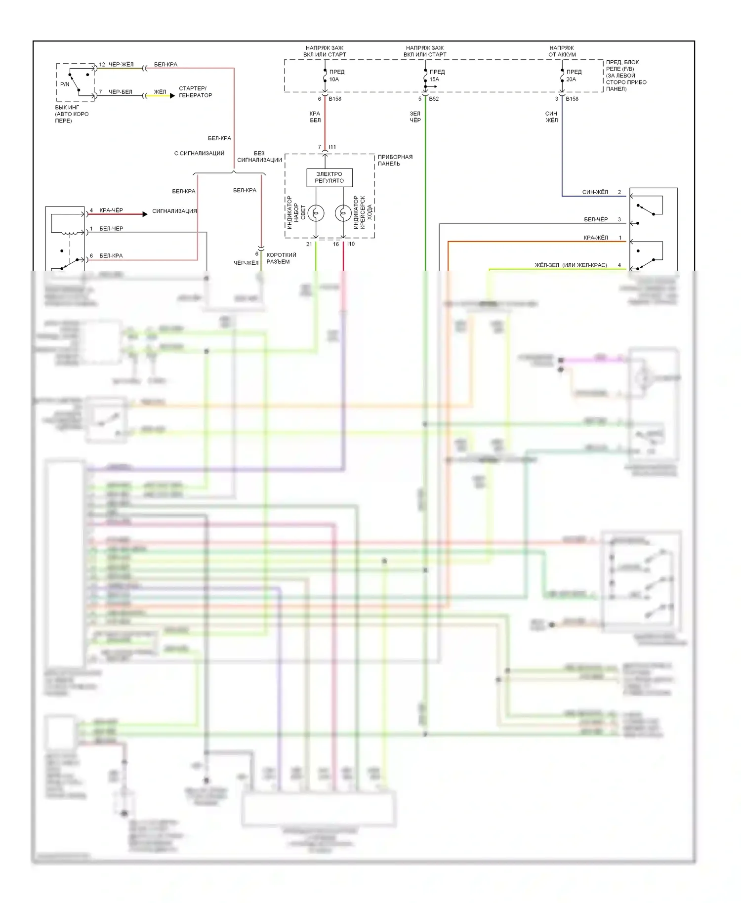 Outback Subaru BP (2003-2006): 2.0l турбо, электросхема круиз-контроля 