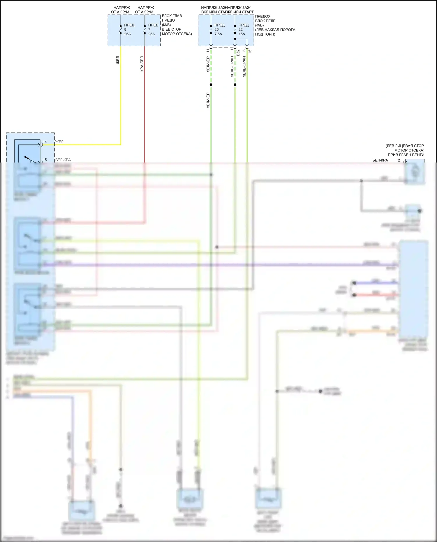 Outback Subaru BR рестайлинг (2012-2014): 2.5л, электросхема климат контроля (3 из 3) 