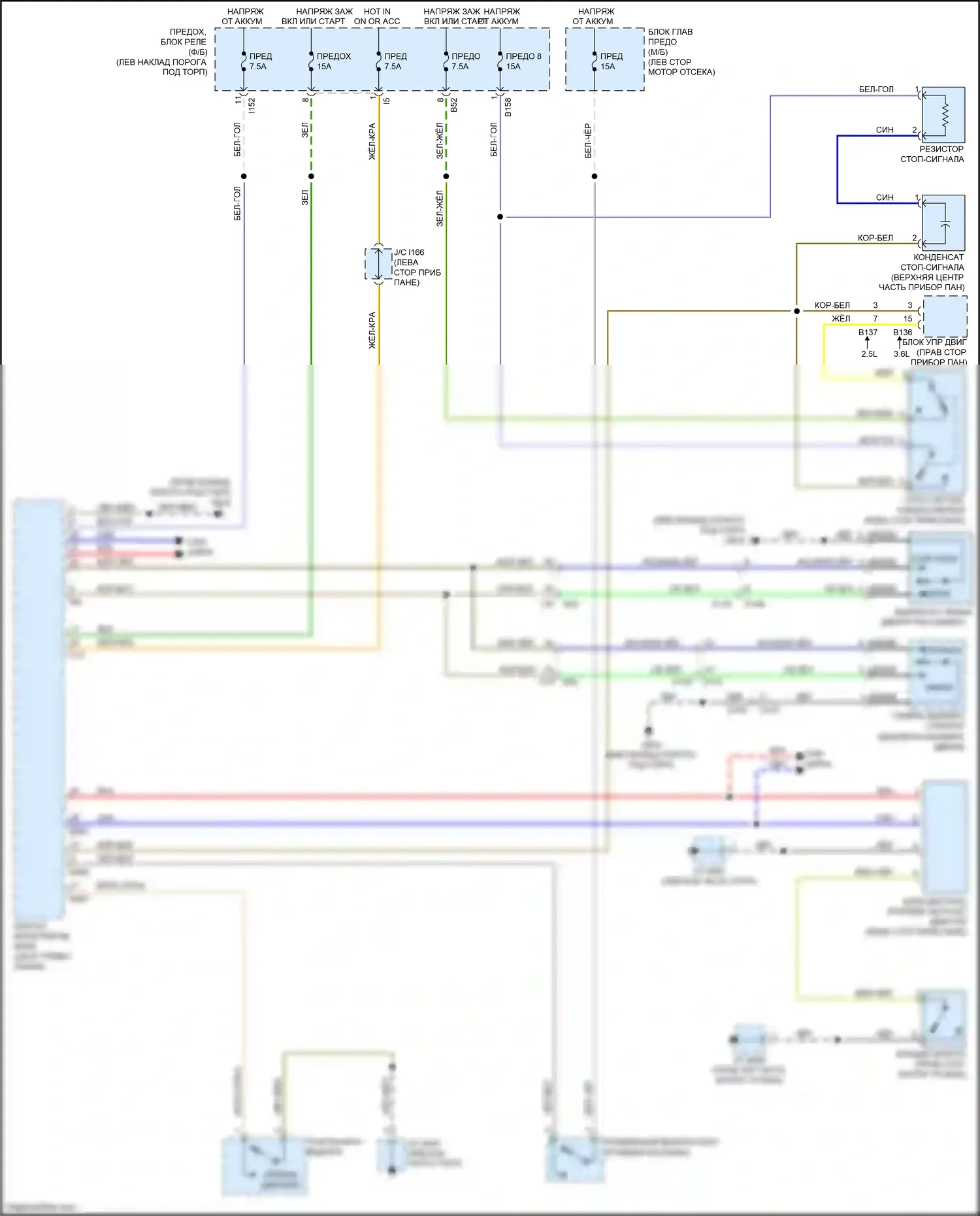 Outback Subaru BR рестайлинг (2012-2014): 3,6л, электросхема удаленного стартера, без запуска с помощью кнопки 