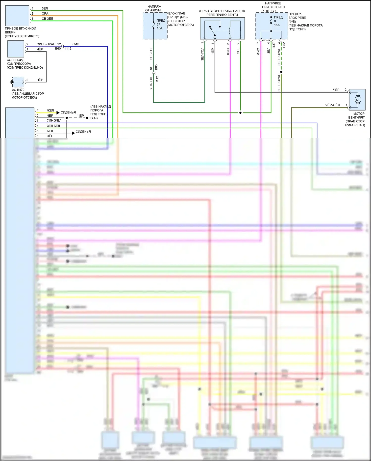 Outback Subaru BS рестайлинг (2017-2021): 2.5л, электросхема климат контроля (1 из 3) 