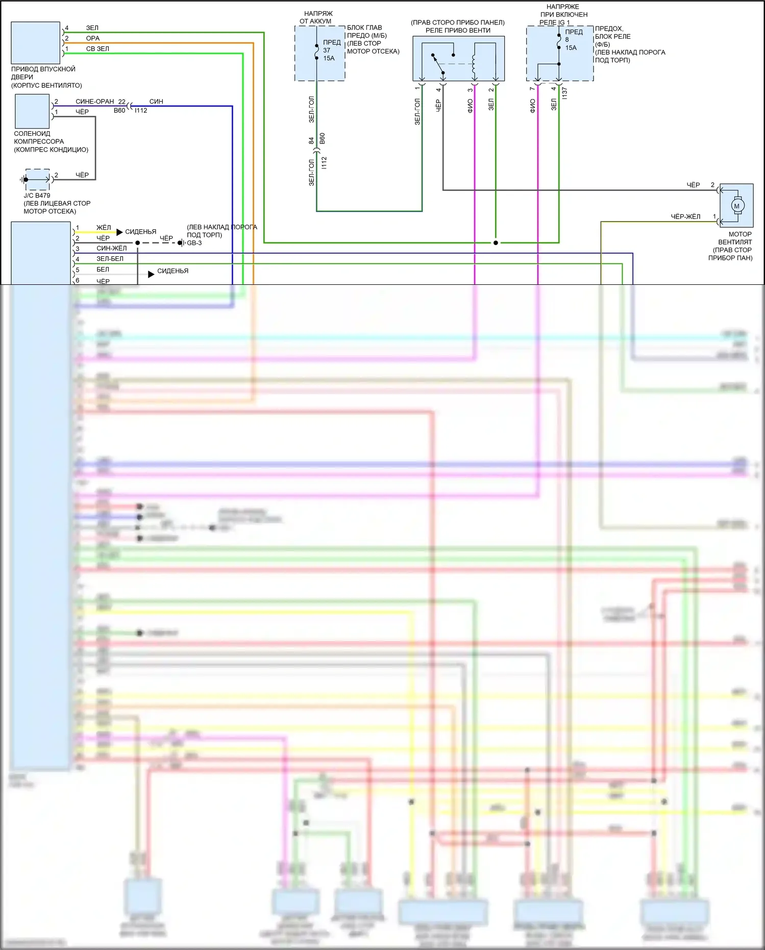 Outback Subaru BS рестайлинг (2017-2021): 3.6л, электросхема климат контроля (1 из 3) 