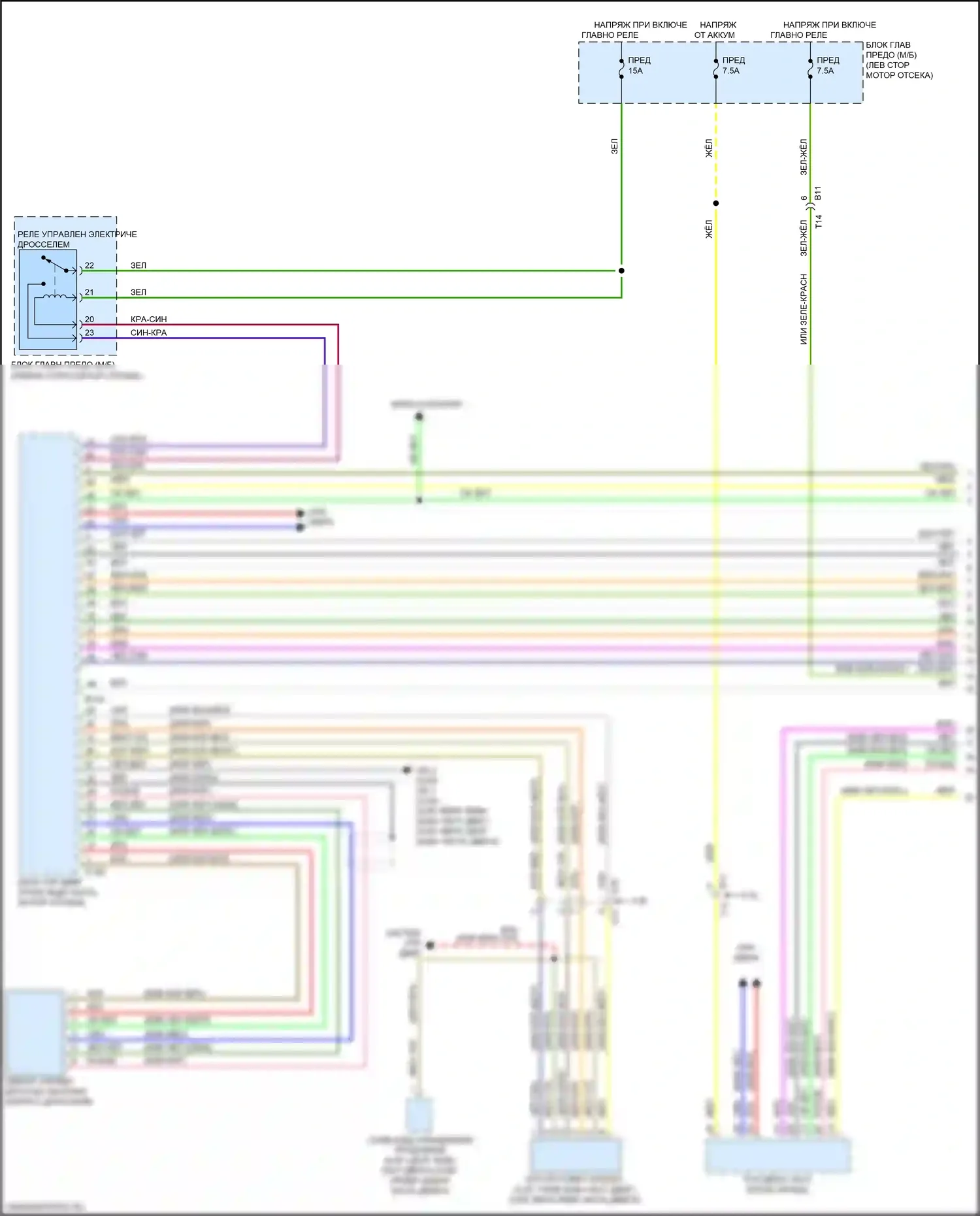 Outback Subaru BS рестайлинг (2017-2021): Электросхема круиз-контроля (1 из 3) 