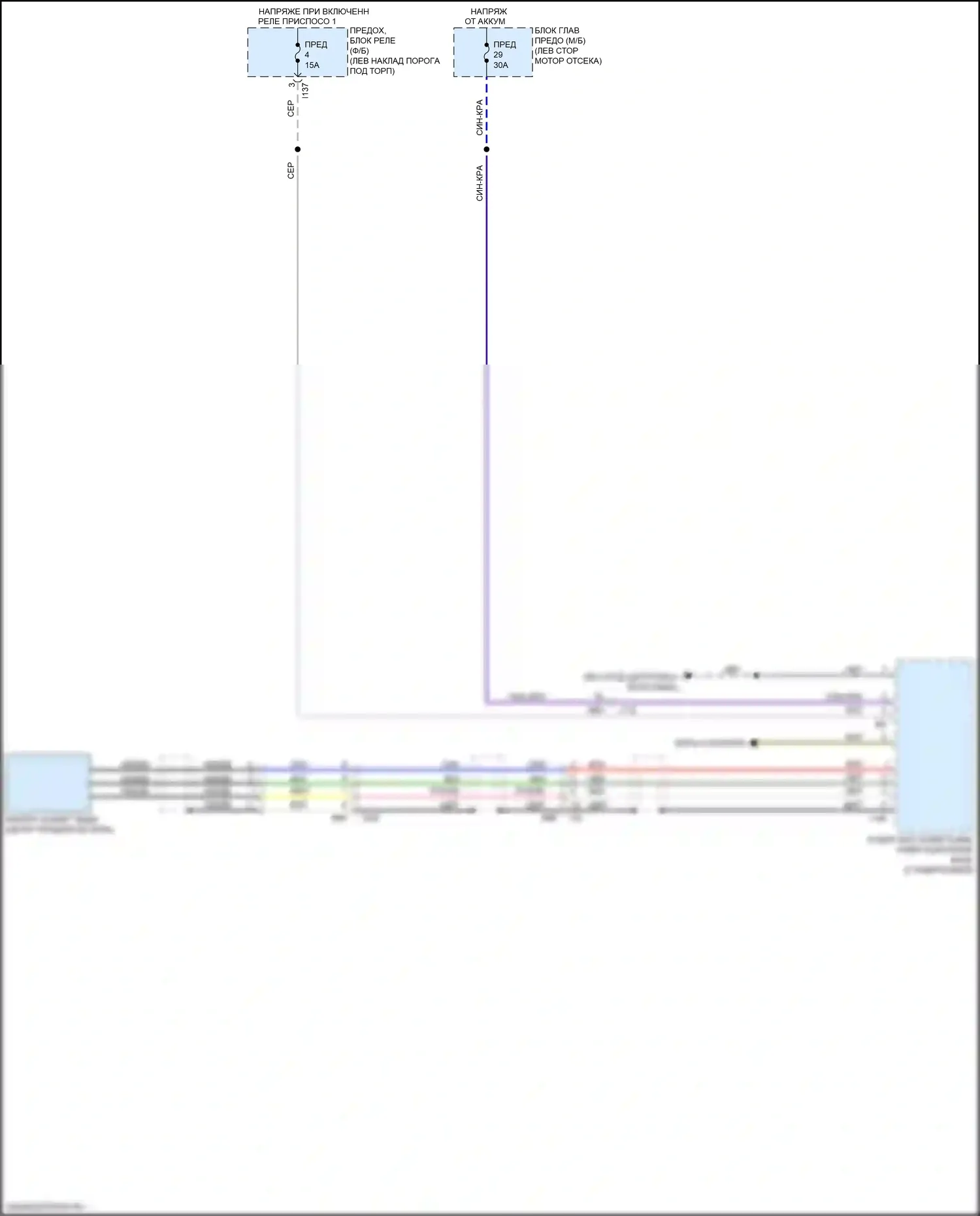 Outback Subaru BS рестайлинг (2017-2021): Электросхема камеры заднего вида 