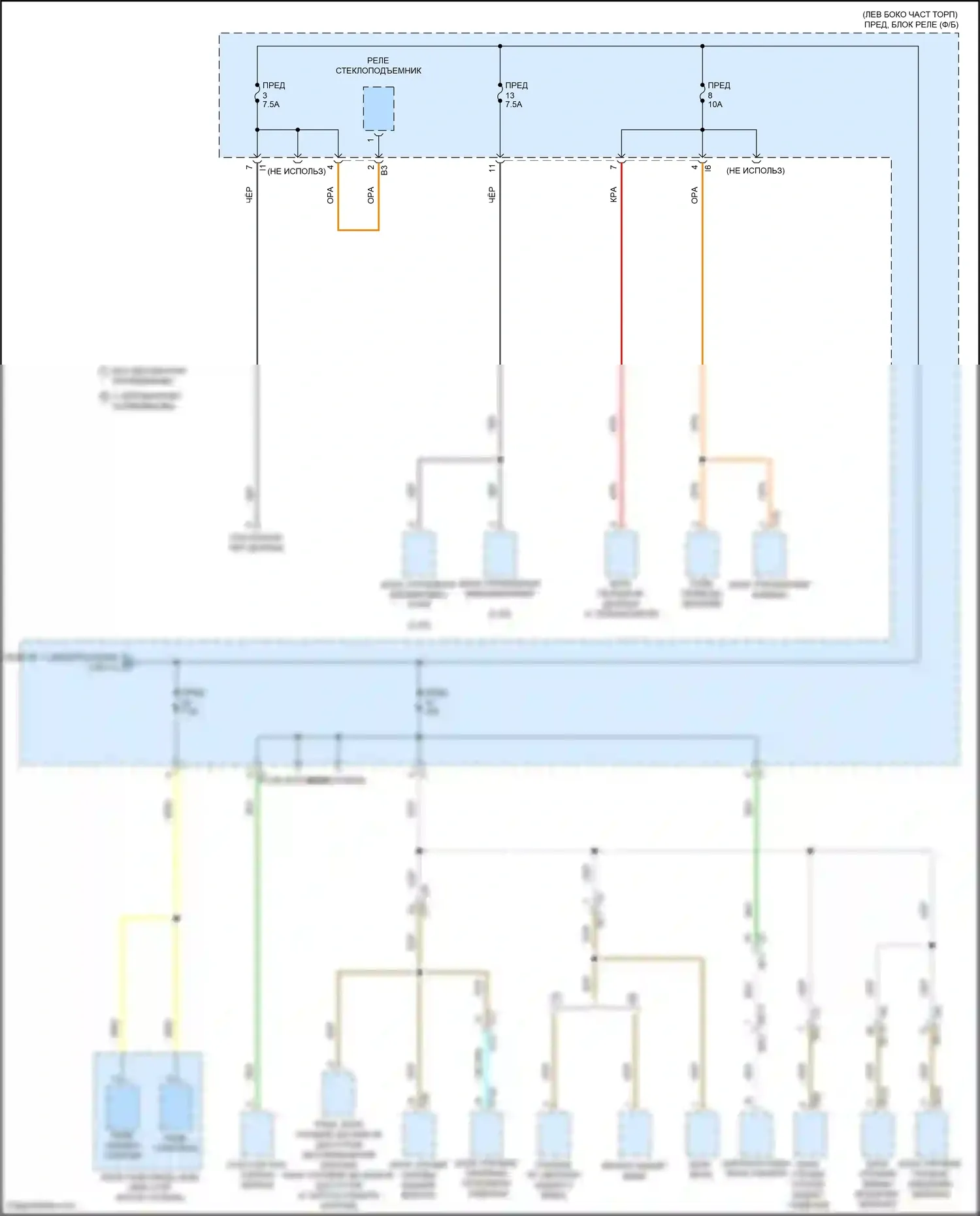 Outback Subaru BT рестайлинг (2022-2024): Электросхема блока предохранителей реле (9 из 11) 
