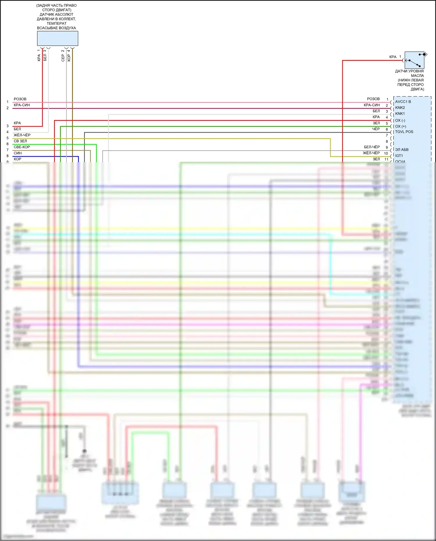 Outback Subaru BT рестайлинг (2022-2024): Электросхема двигателя 2,4л турбо (7 из 7) 