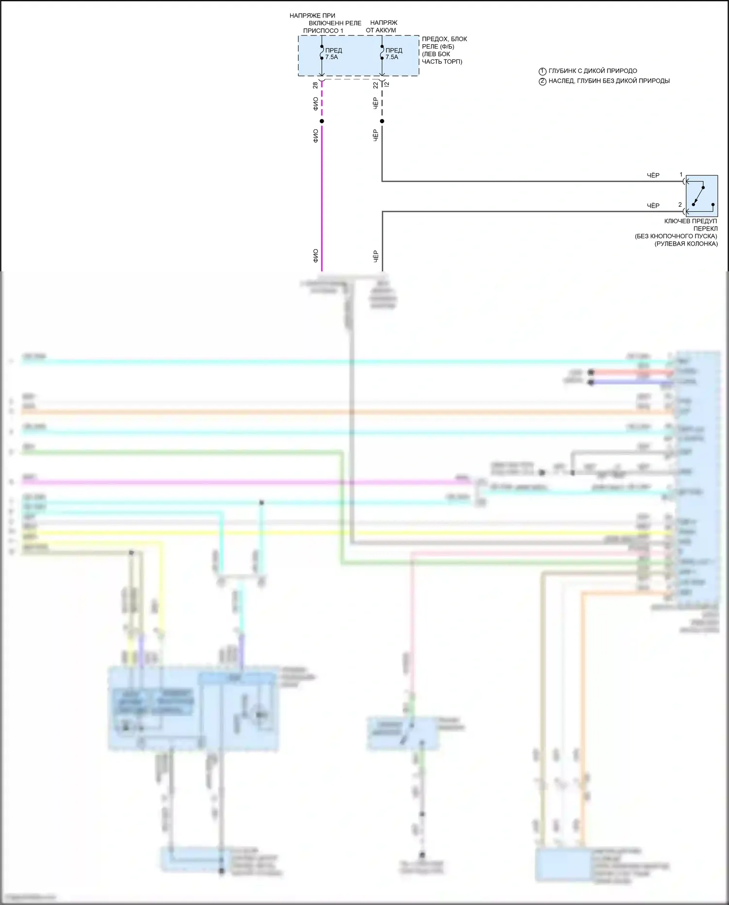 Outback Subaru BT рестайлинг (2022-2024): Электросхема фар (3 из 3) 