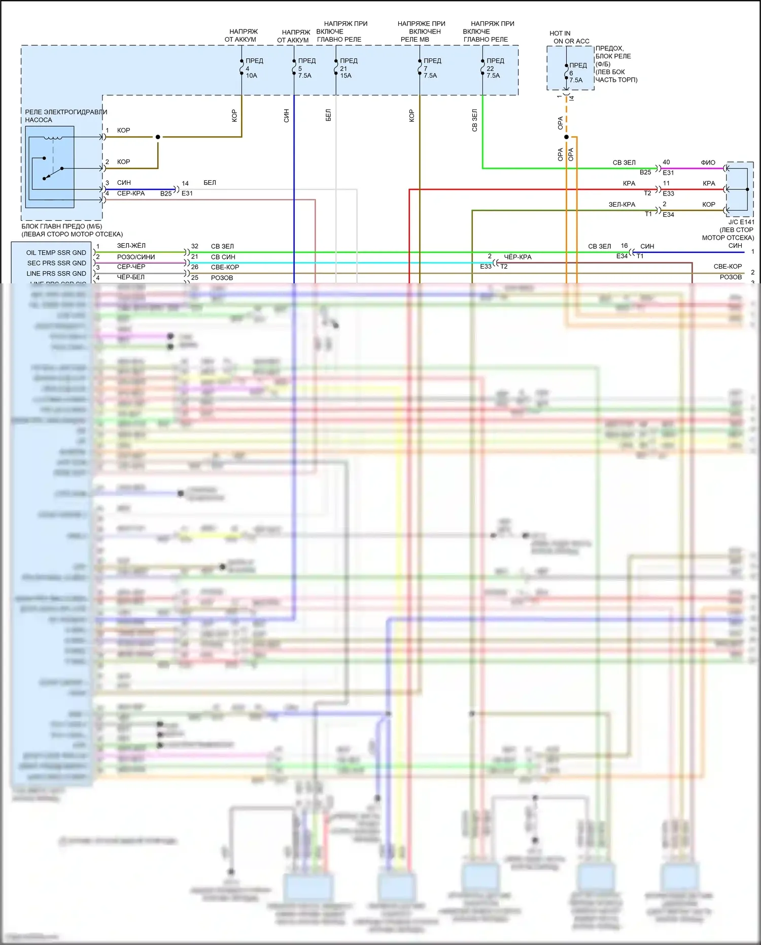 Outback Subaru BT рестайлинг (2022-2024): 2,4л турбо, электросхема коробки передач (1 из 2) 