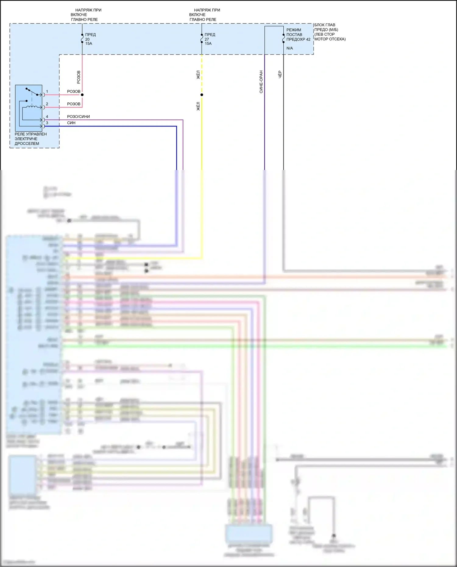 Outback Subaru BT рестайлинг (2022-2024): Электросхема круиз-контроля (1 из 3) 