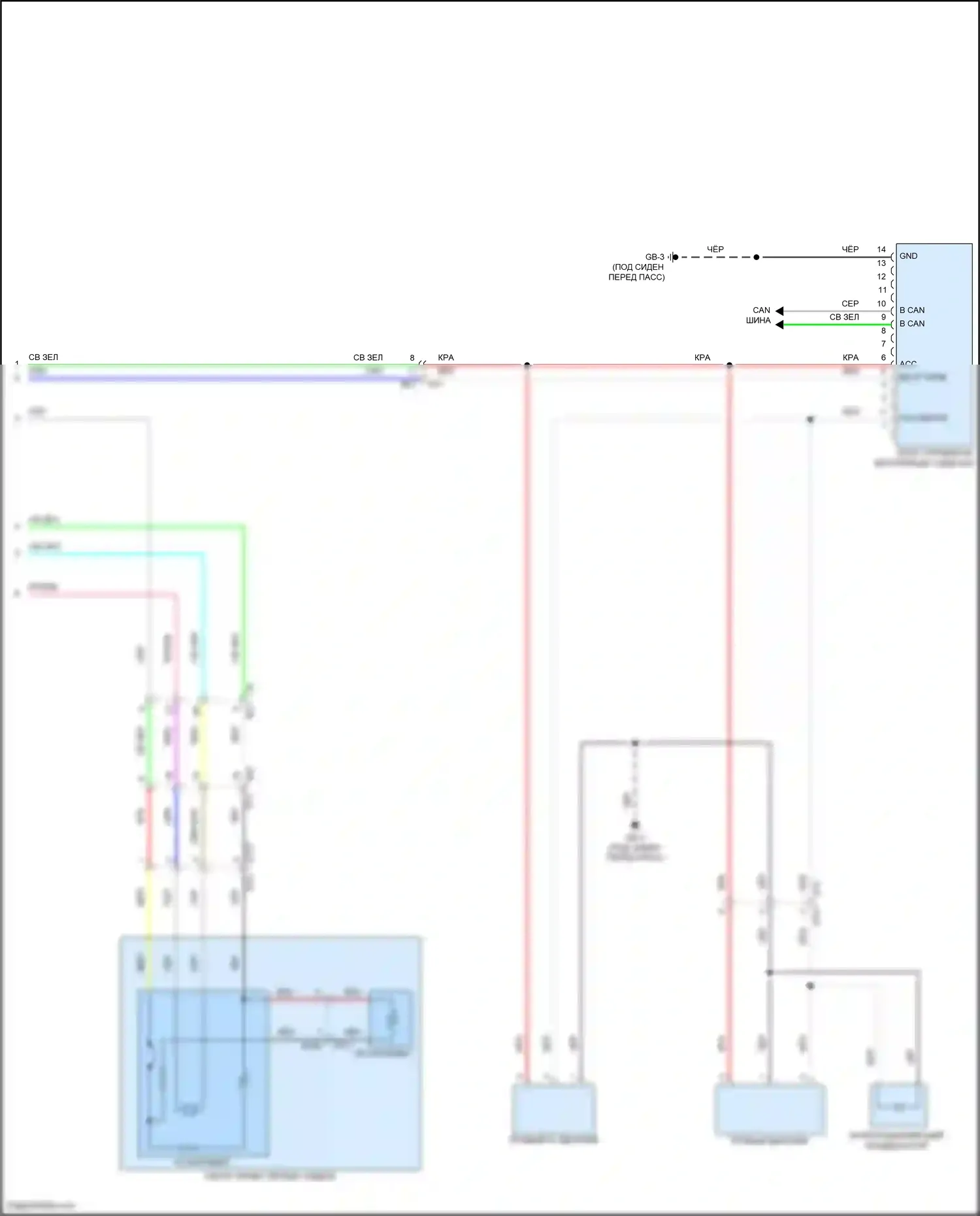 Outback Subaru BT рестайлинг (2022-2024): Электросхема передних обогреваемых сидений, с вентиляцией сидений (2 из 2) 