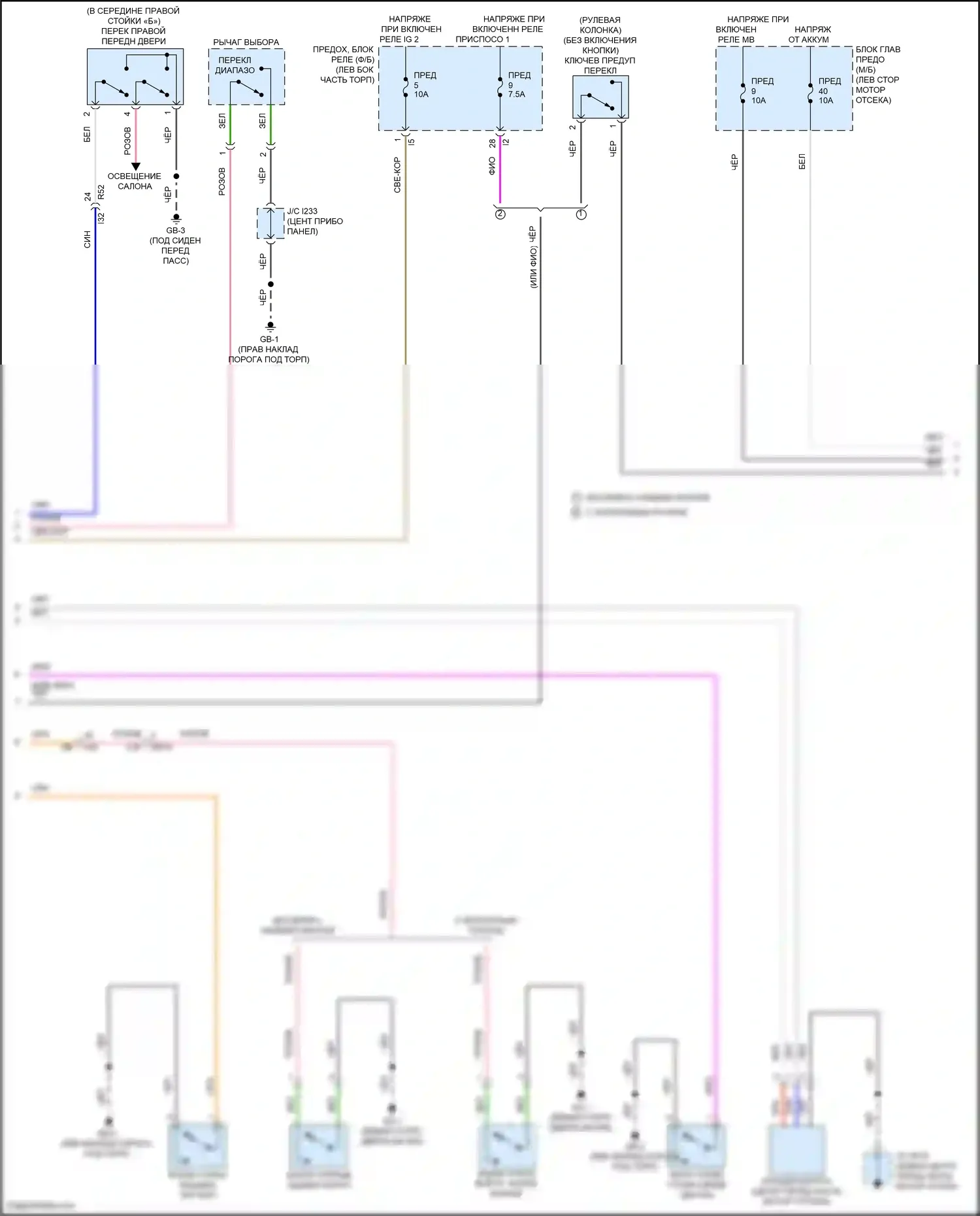 Outback Subaru BT рестайлинг (2022-2024): Электросхема защиты от взлома, без системы бесключевого доступа (4 из 5) 
