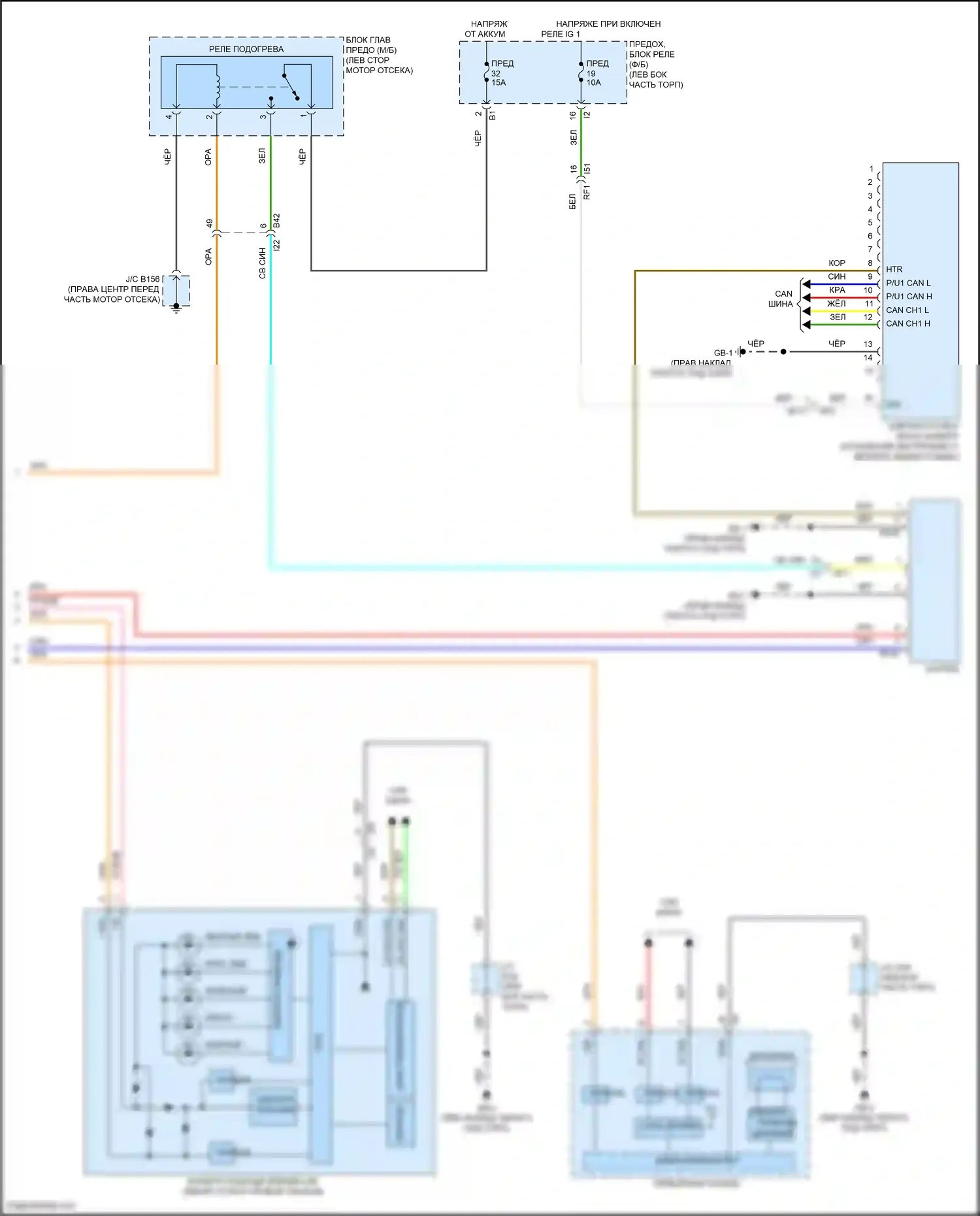 Outback Subaru BT рестайлинг (2022-2024): Электросхема зрения (2 из 2) 