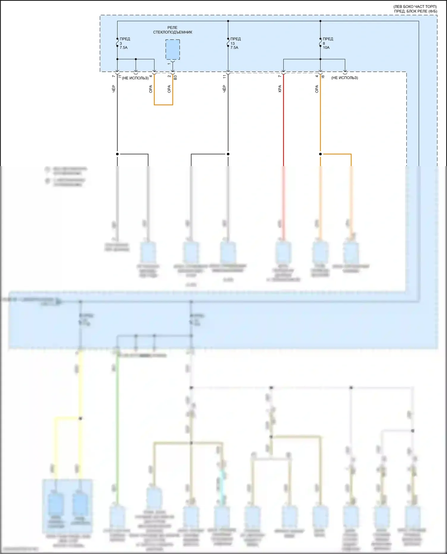 Outback Subaru BT (2019-2024): Электросхема блока предохранителей реле (9 из 11) 