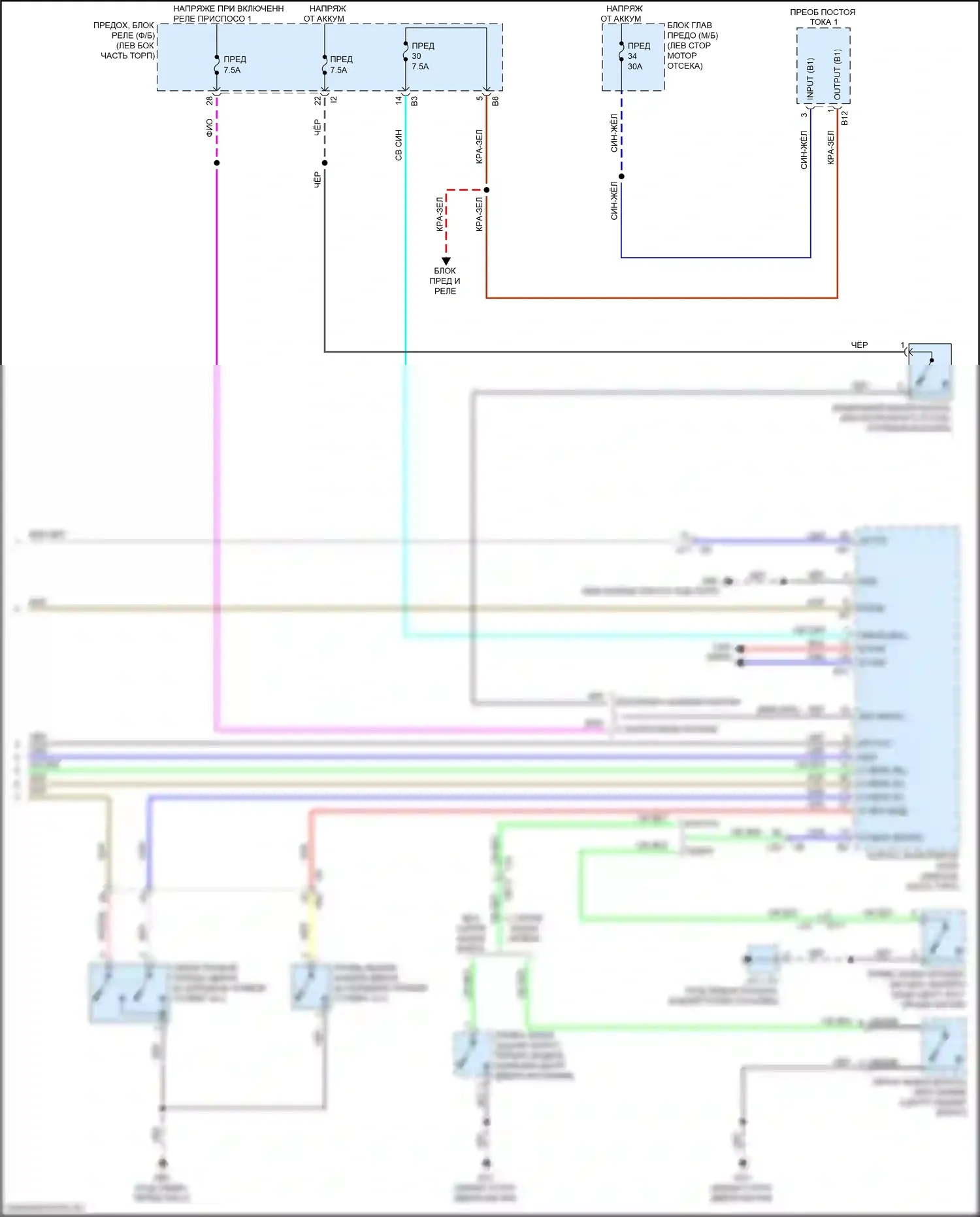 Outback Subaru BT (2019-2024): Электросхема освещения салона (3 из 3) 