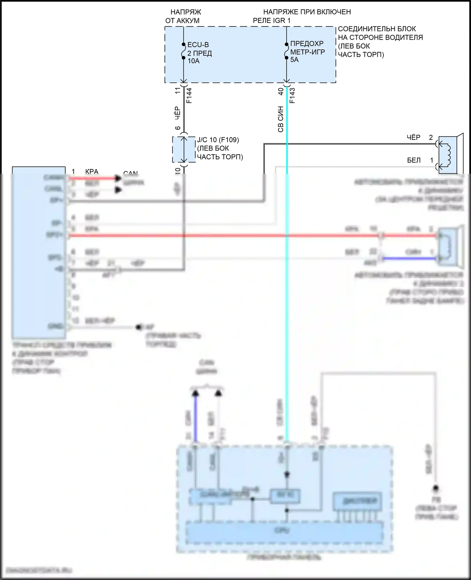Solterra Subaru I (2022-2024): Электросхема акустической системы изменения транспортного средства 