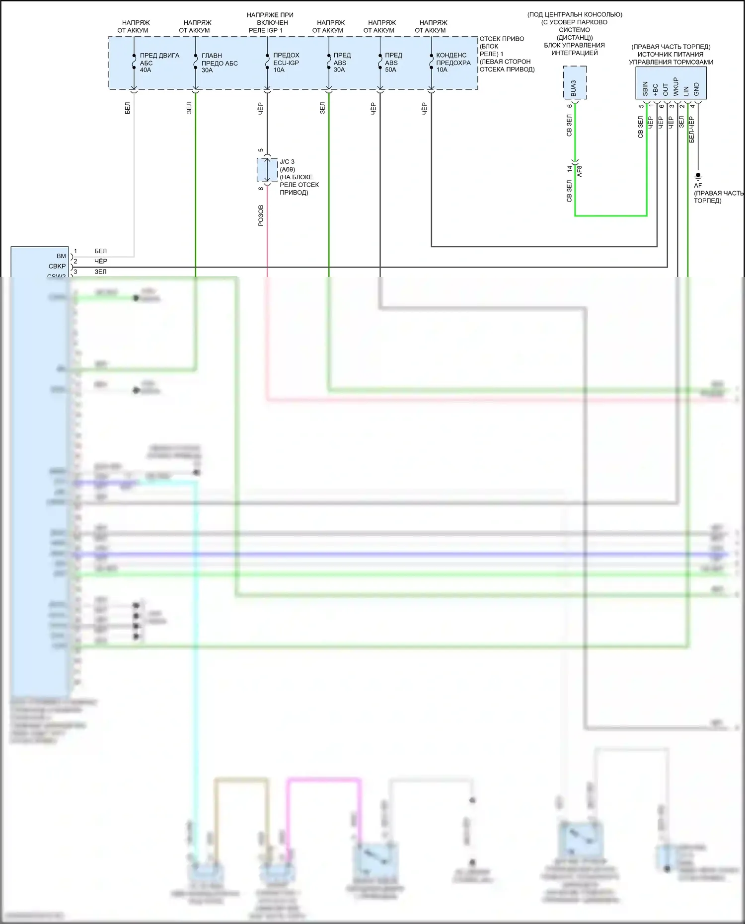 Solterra Subaru I (2022-2024): Антиблокировочная система abs электросхема (1 из 3) 