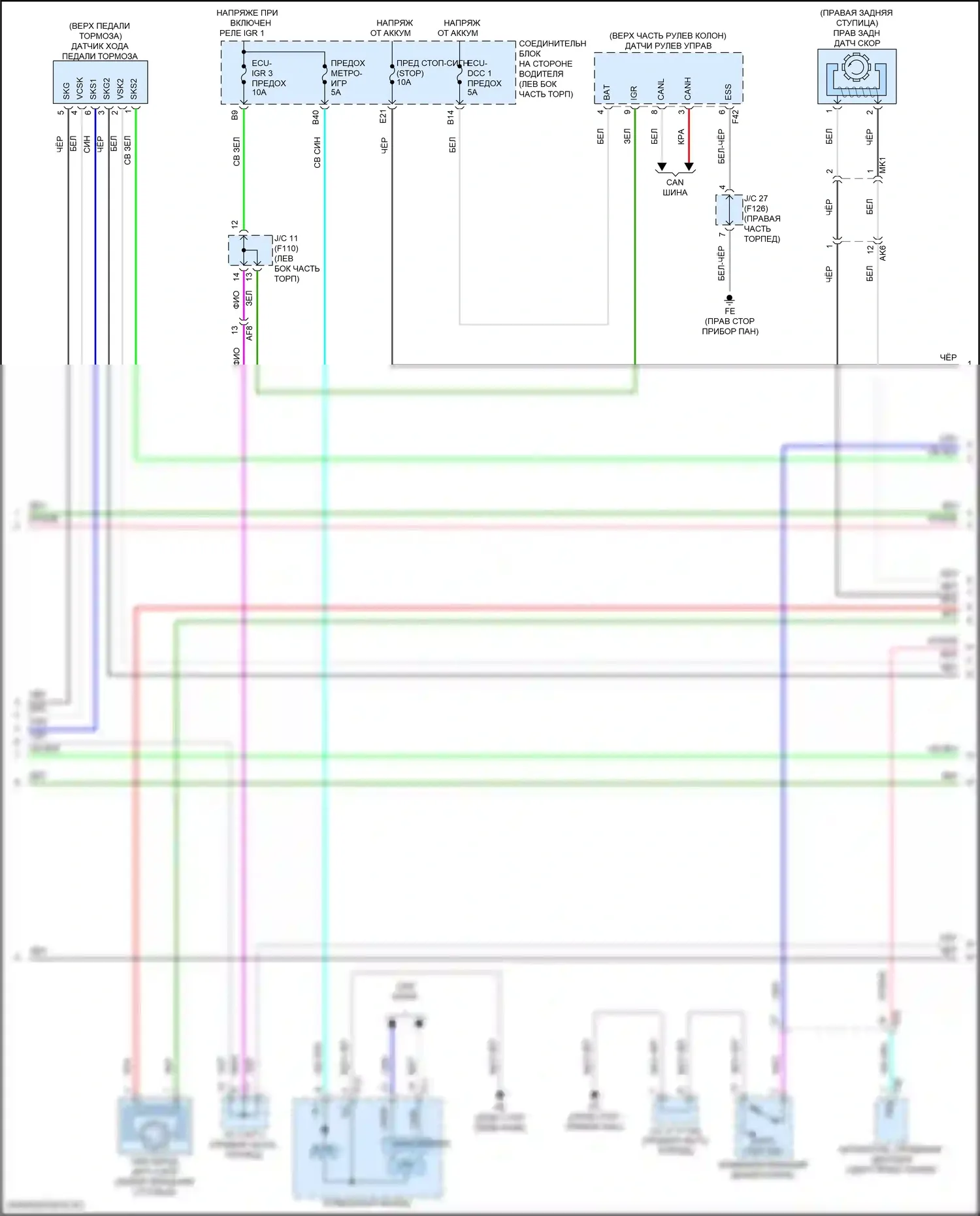 Solterra Subaru I (2022-2024): Антиблокировочная система abs электросхема (2 из 3) 