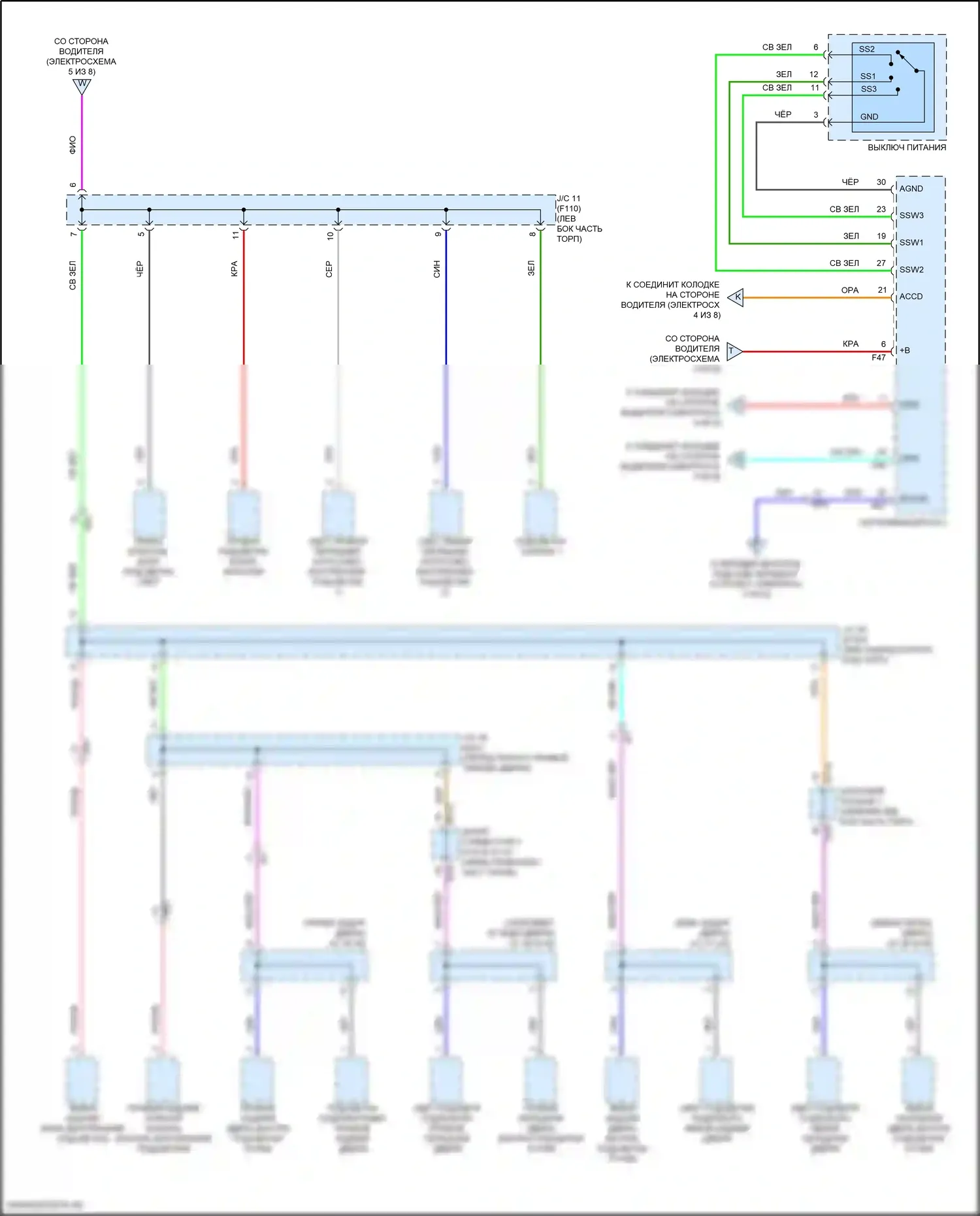 Solterra Subaru I (2022-2024): Электросхема блока предохранителей реле (8 из 8) 