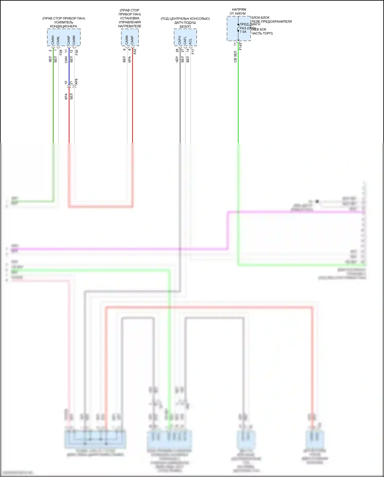 Solterra Subaru I (2022-2024): Can шина электросхема (7 из 7) 