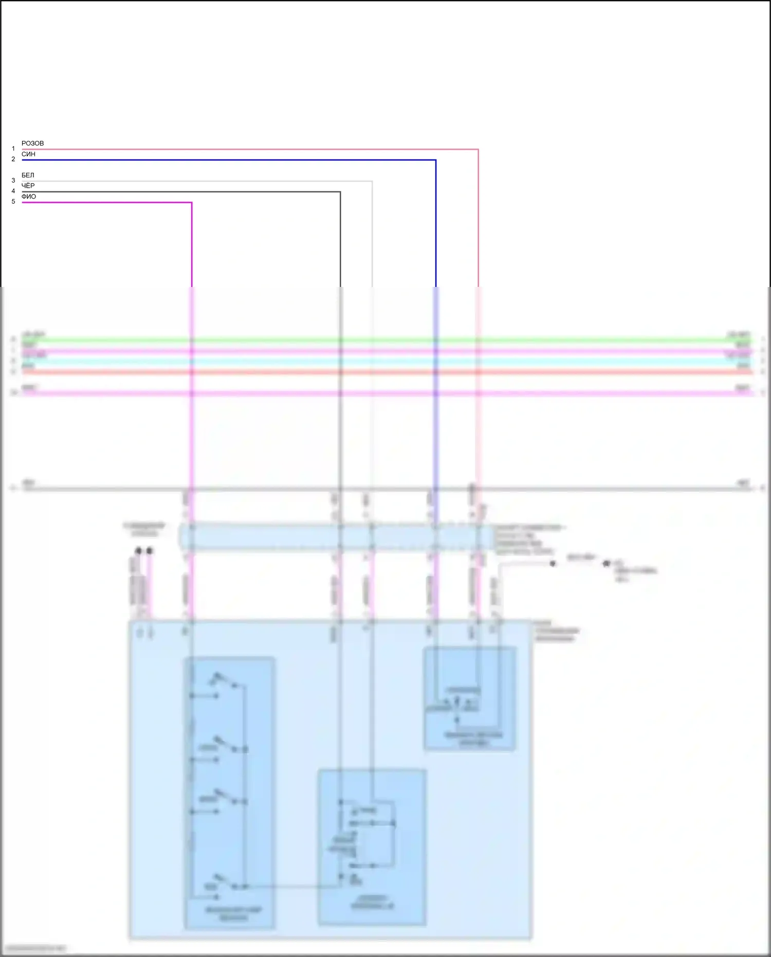 Solterra Subaru I (2022-2024): Электросхема памяти зеркал (2 из 3) 