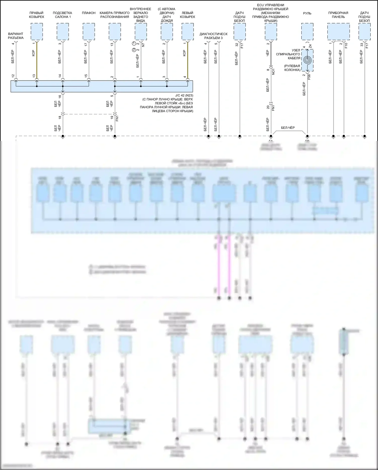 Solterra Subaru I (2022-2024): Электросхема точек подключения масс (3 из 5) 