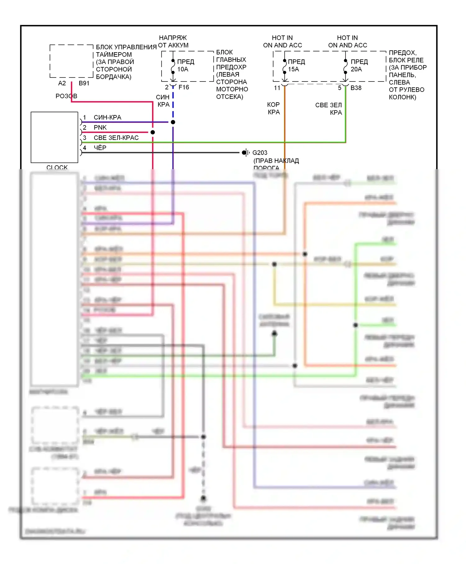 SVX Subaru I (1991-1997): Магнитола электросхем 