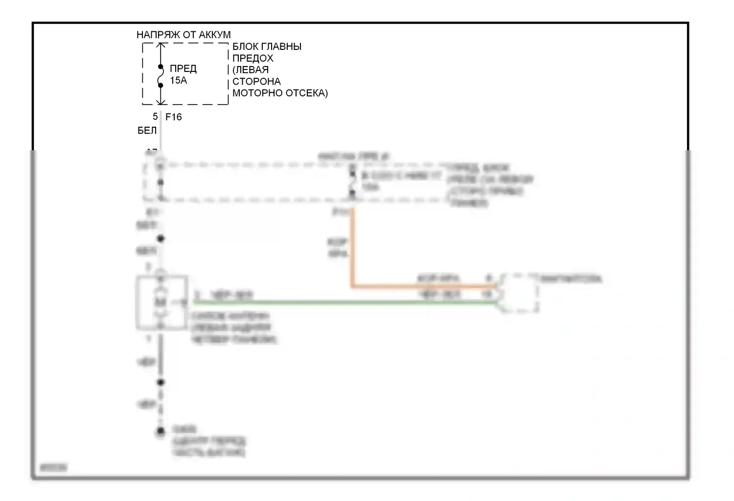 SVX Subaru I (1991-1997): Электросхема силовой антенны 