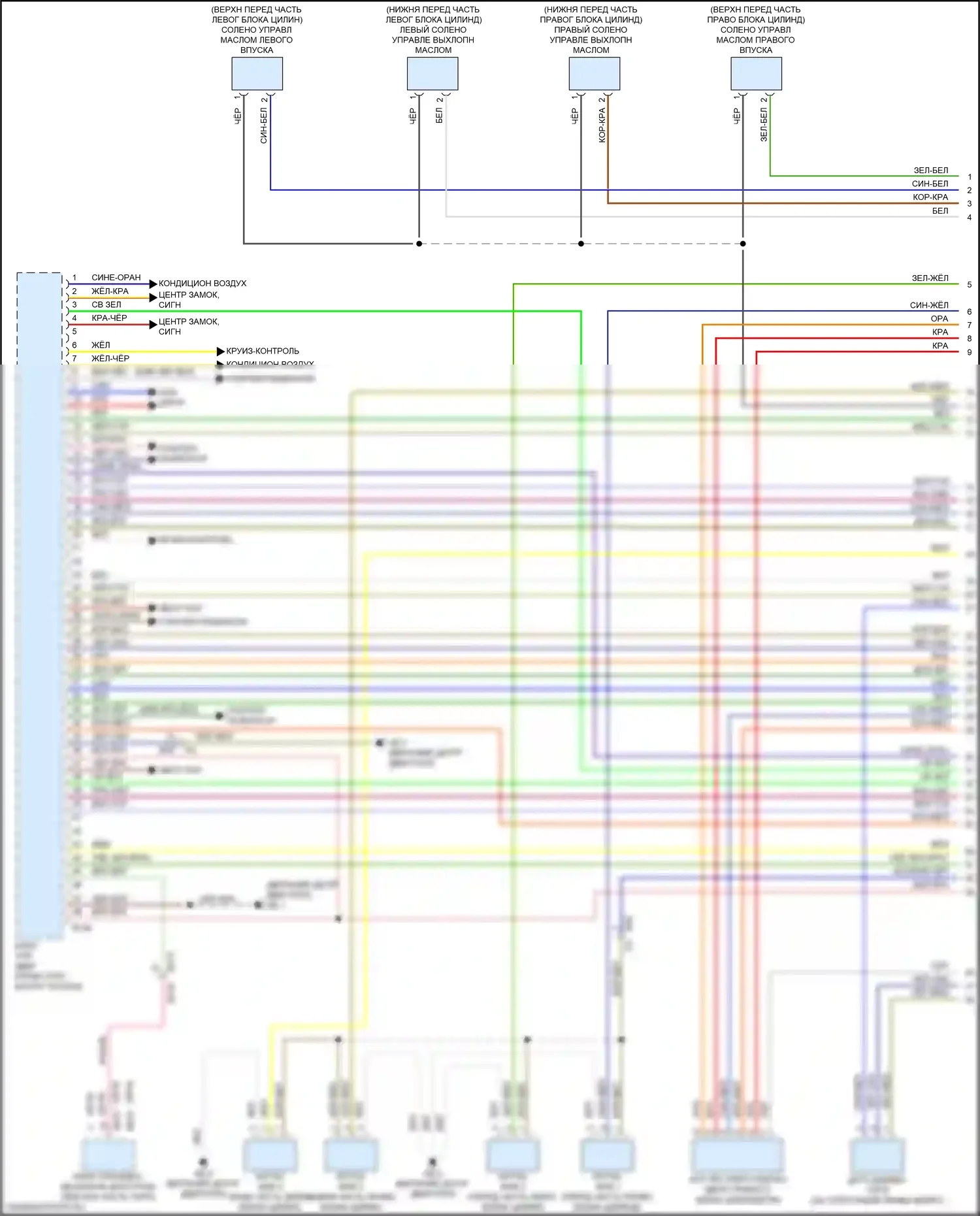 WRX STI Subaru VA рестайлинг (2016-2021): Электросхема двигателя 2.0л турбо (1 из 8) 