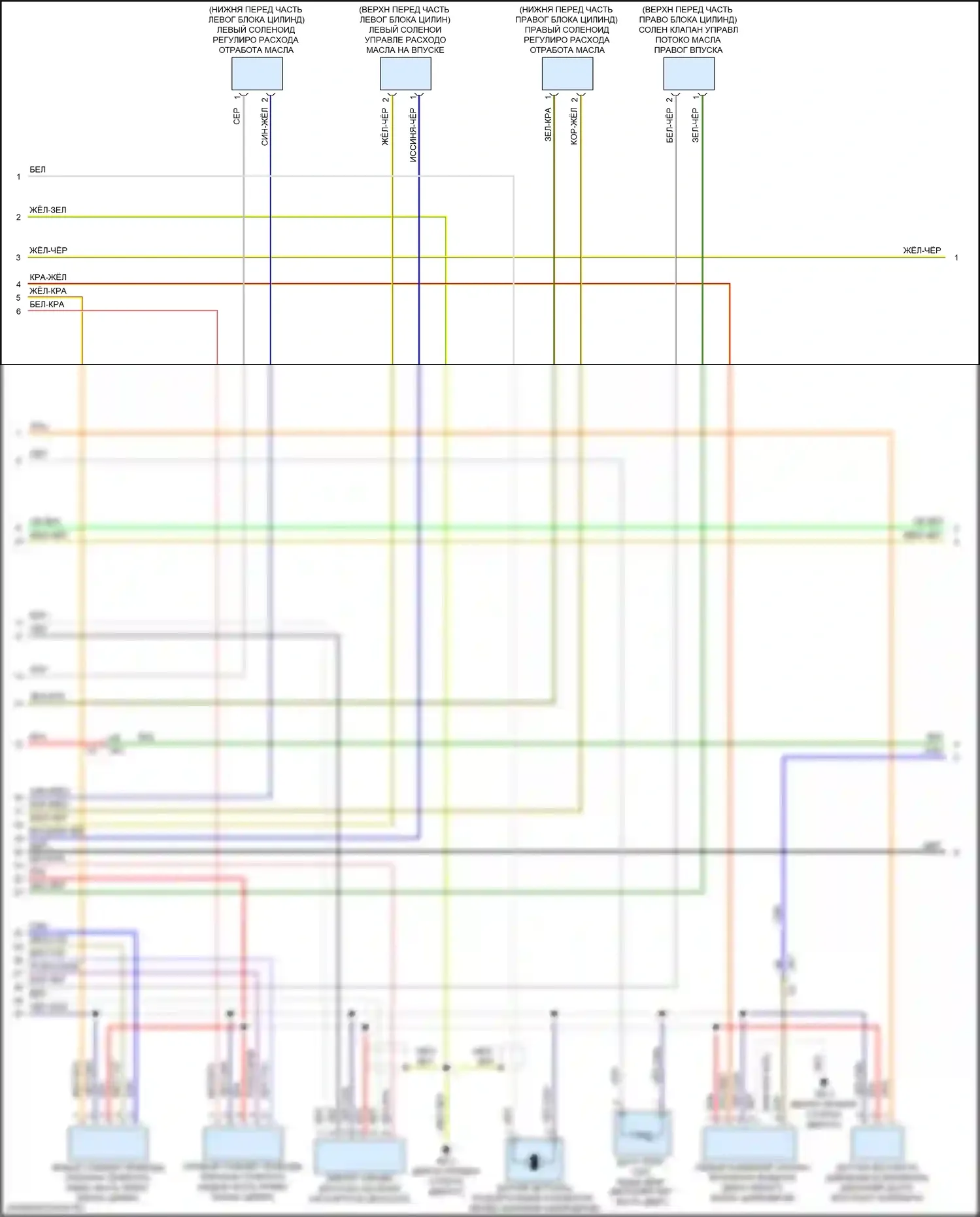 WRX STI Subaru VA рестайлинг (2016-2021): Электросхема двигателя 2.5л турбо (3 из 7) 