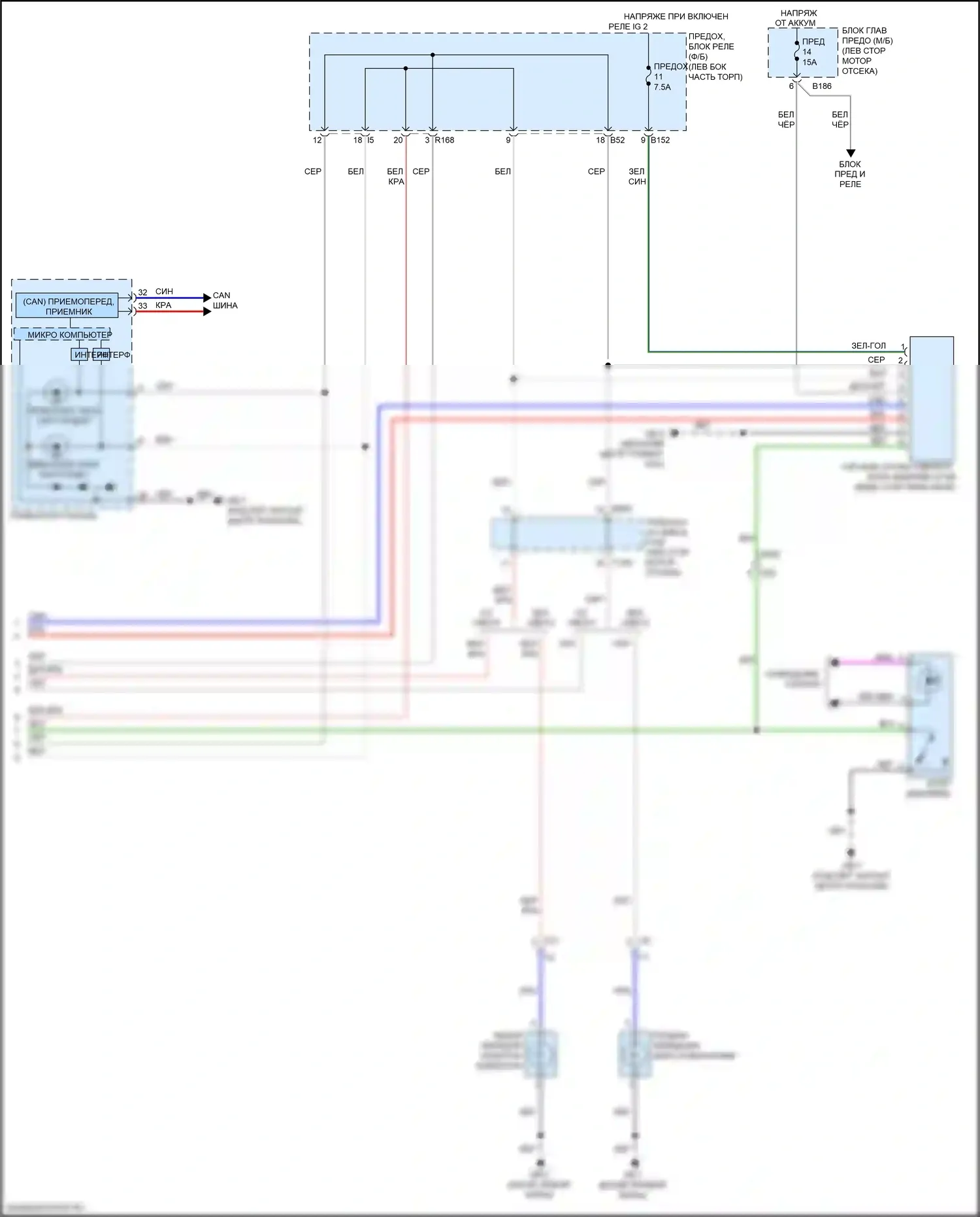 WRX STI Subaru VA рестайлинг (2016-2021): Электросхема фар и фонарей (3 из 3) 