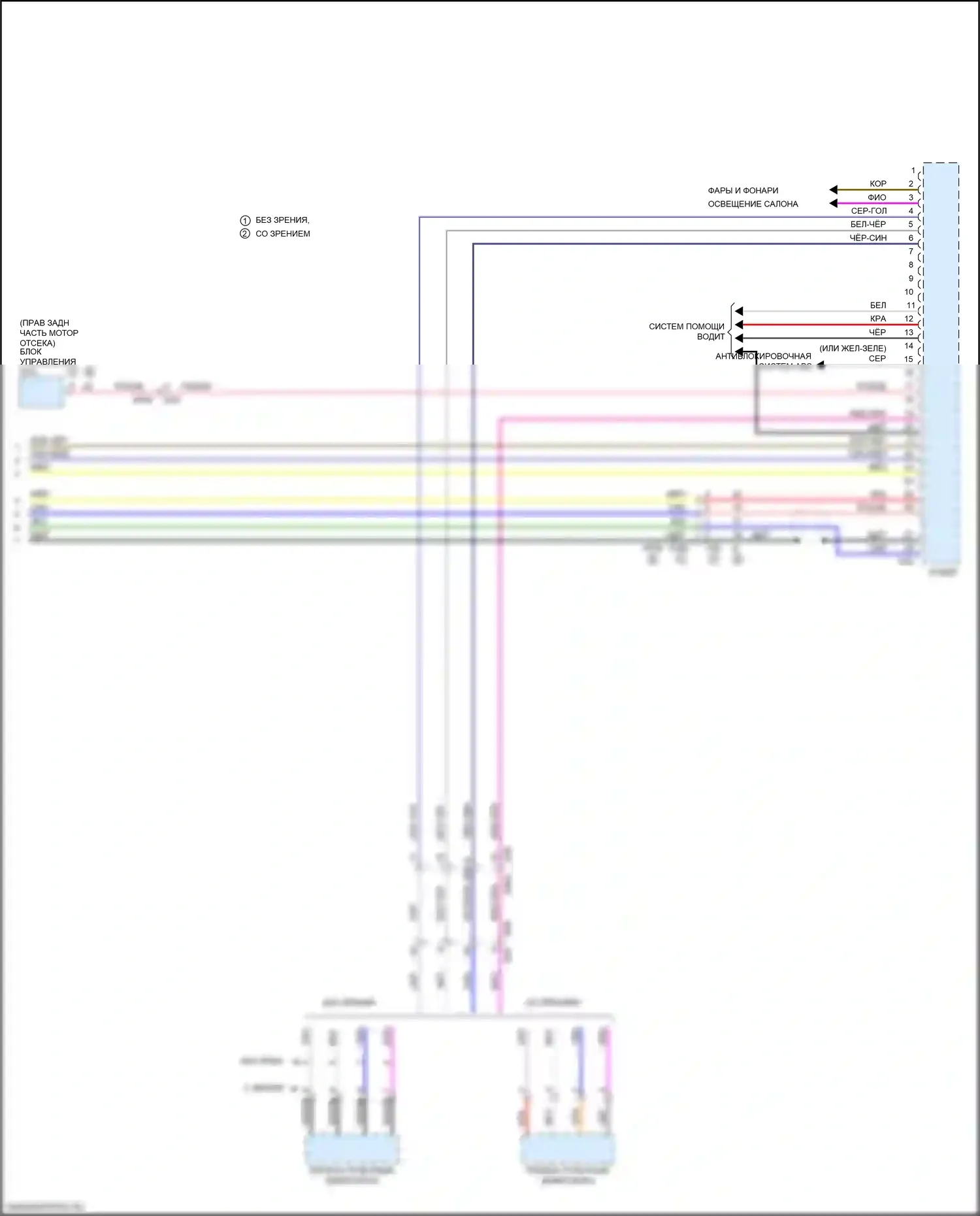 WRX STI Subaru VA рестайлинг (2016-2021): Электросхема магнитолы, 6,2-дюймовый дисплей (3 из 3) 
