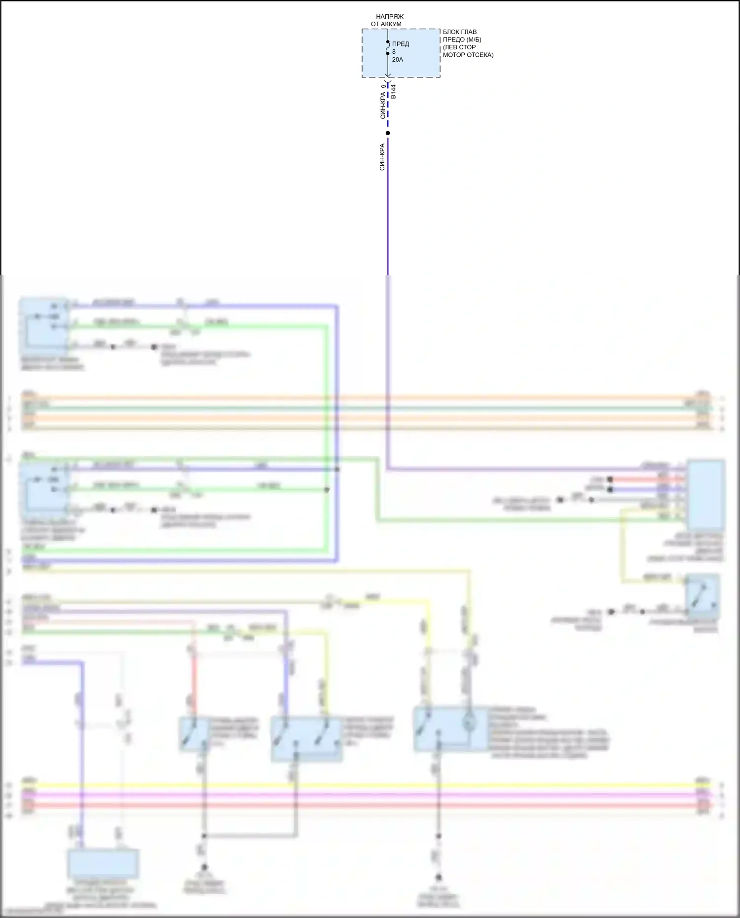 WRX STI Subaru VA рестайлинг (2016-2021): Электросхема принудительного входа, с системой бесключевого доступа (3 из 4) 
