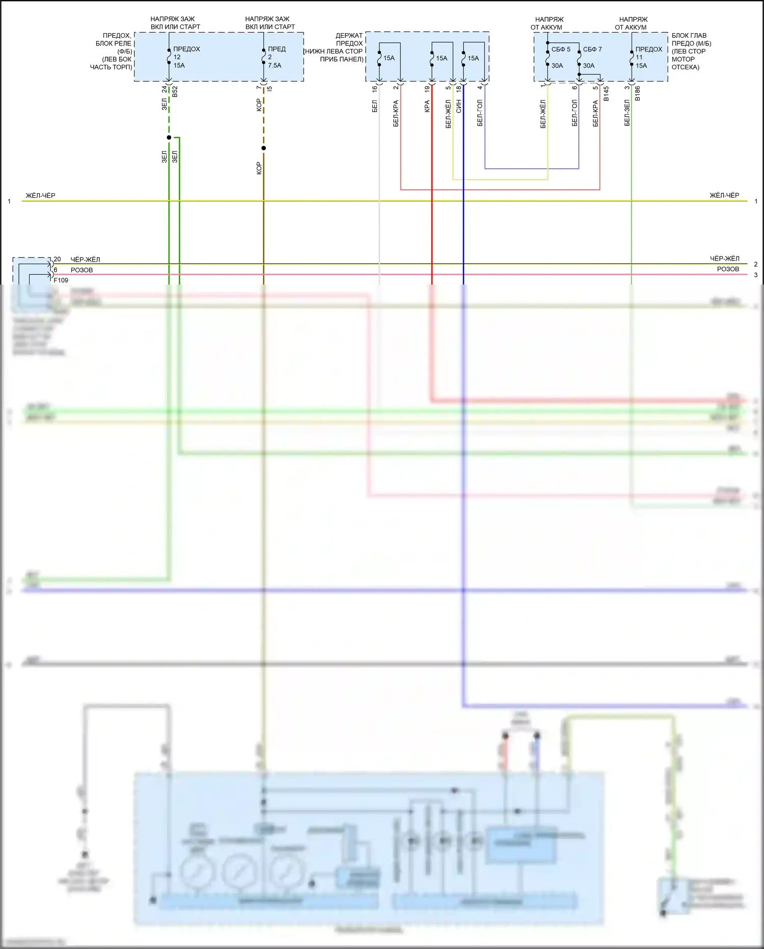 WRX Subaru VA рестайлинг (2016-2021): Электросхема двигателя 2.5л турбо (4 из 7) 