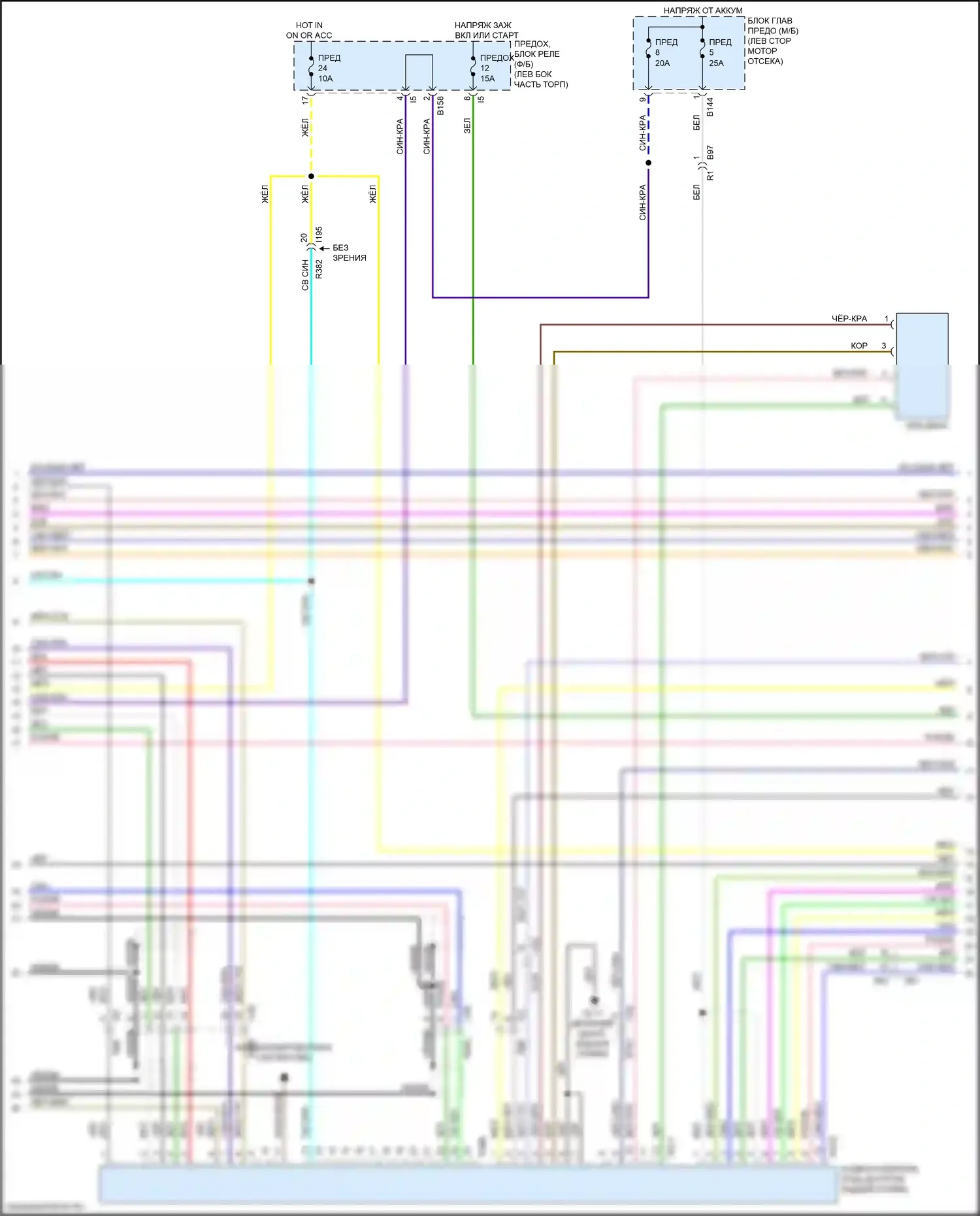 WRX Subaru VA рестайлинг (2016-2021): Электросхема магнитолы, 7-дюймовый дисплей с усилителем звука и телематикой (2 из 4) 
