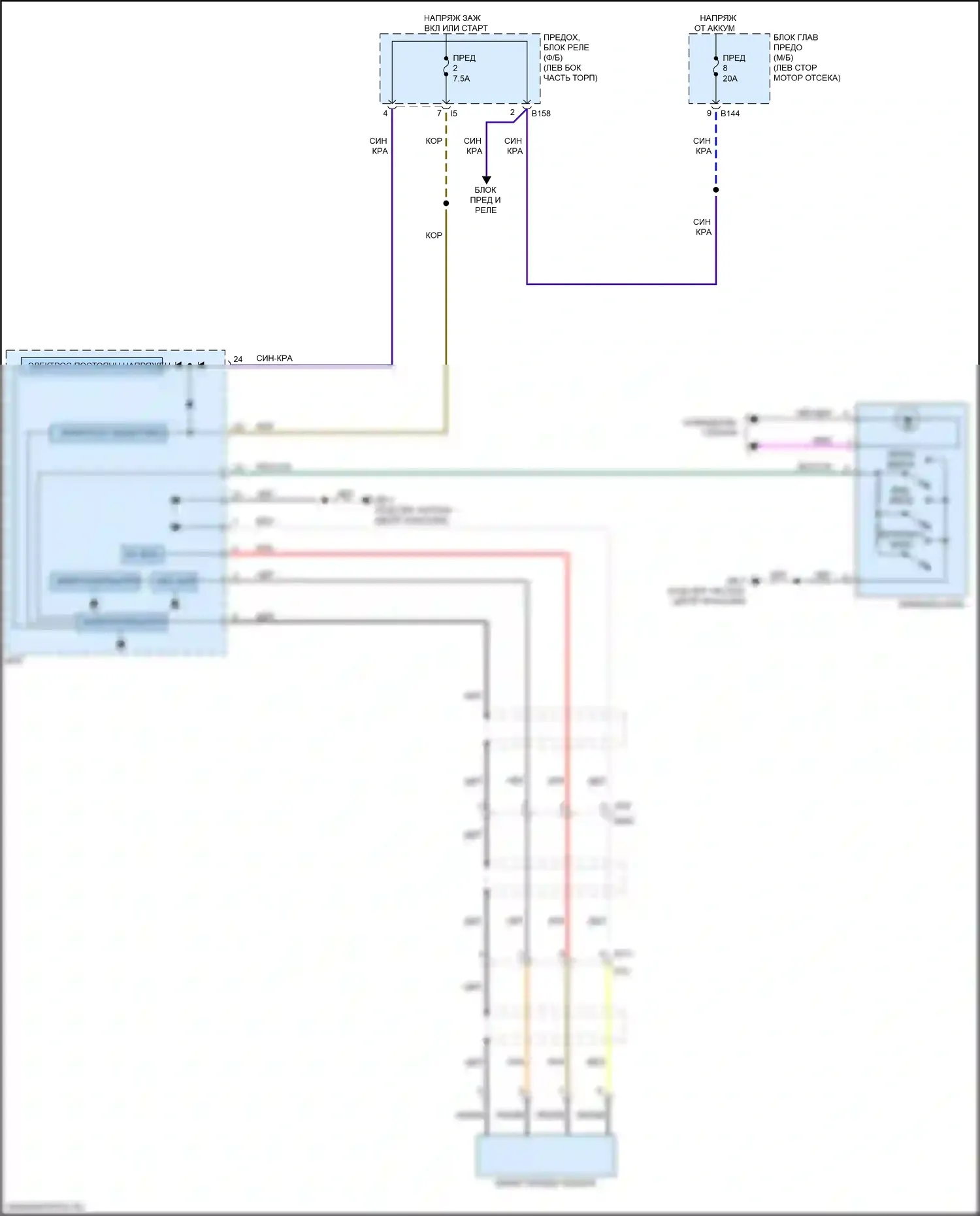 WRX Subaru VA рестайлинг (2016-2021): Электросхема камеры переднего вида 