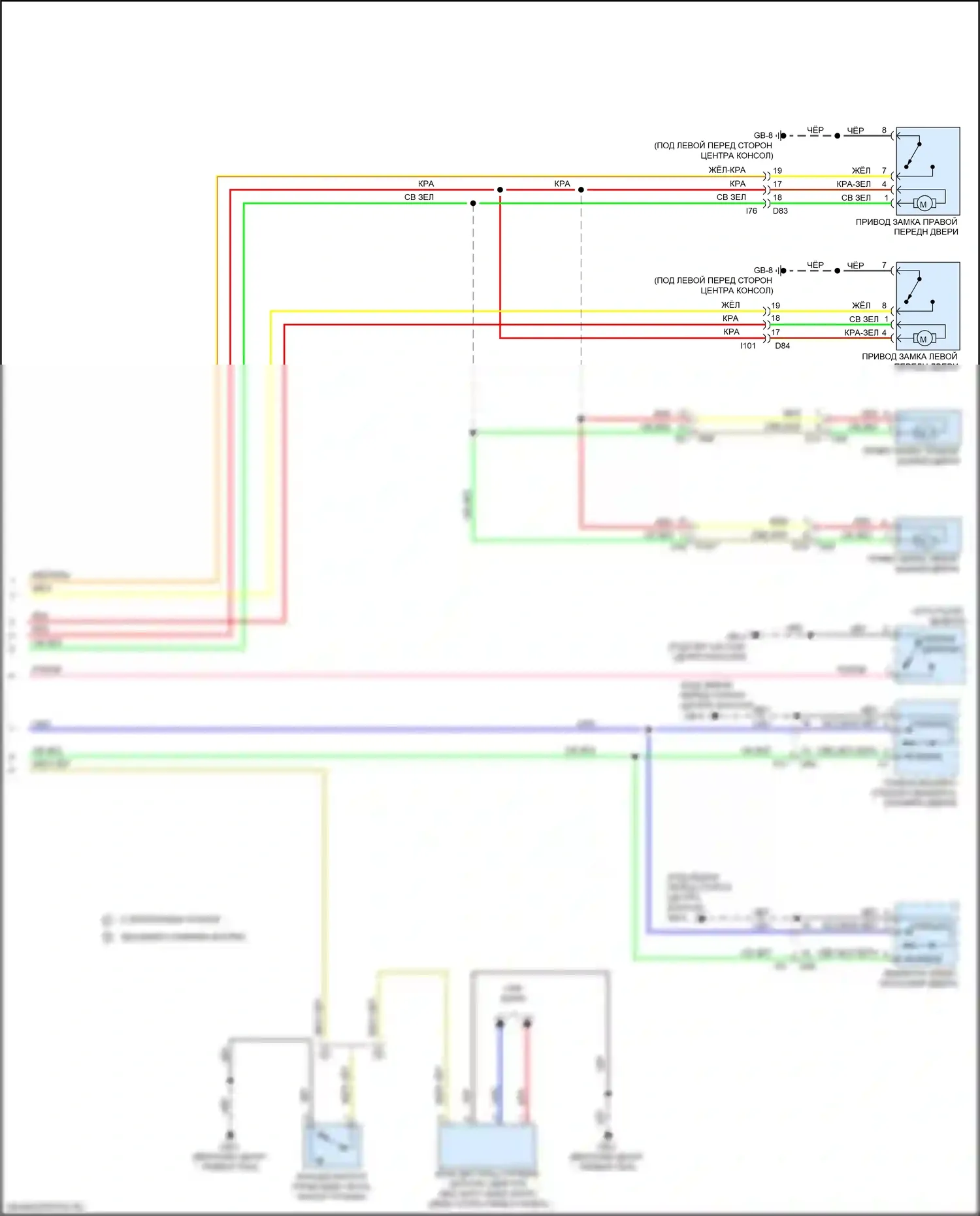 WRX Subaru VA рестайлинг (2016-2021): Электросхема удаленного стартера (2 из 2) 