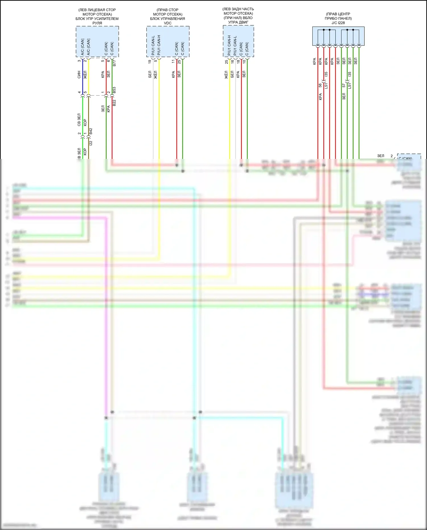 WRX Subaru VB (2021-2024): Can шина электросхема (3 из 3) 