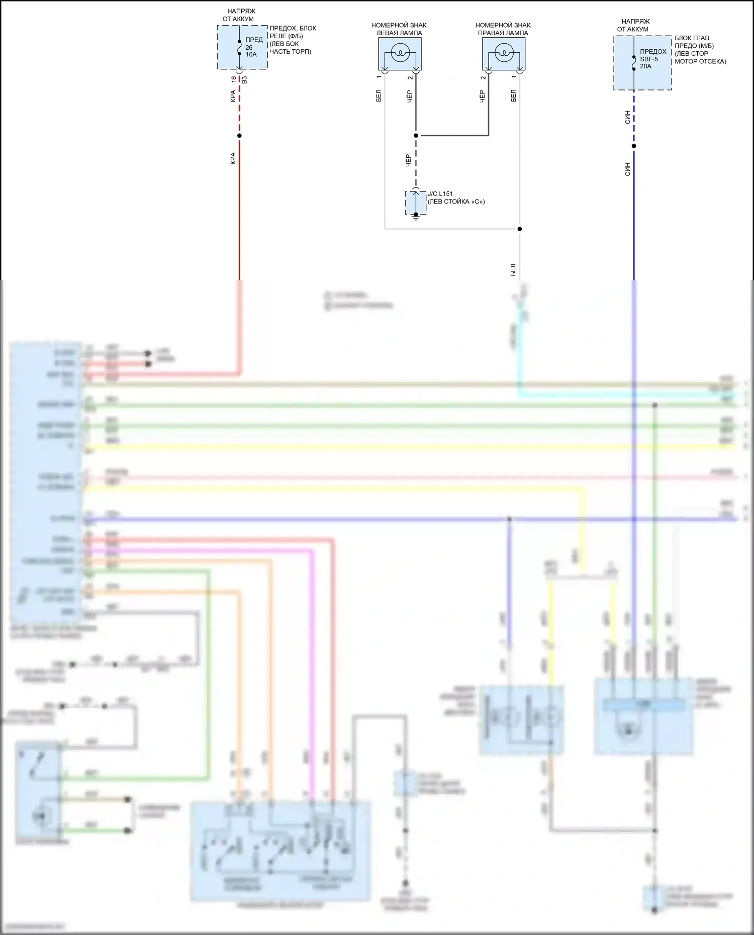 WRX Subaru VB (2021-2024): Электросхема фар и фонарей (1 из 3) 