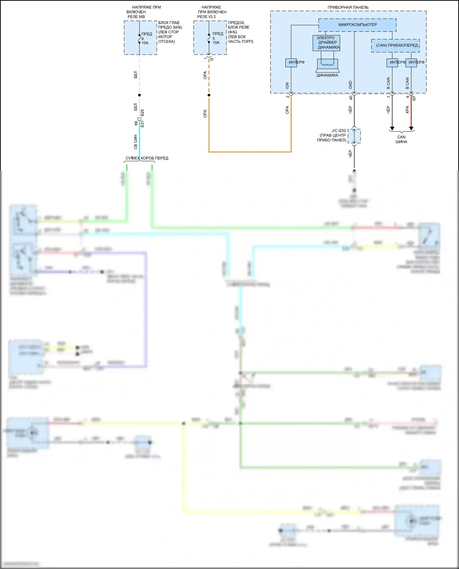 WRX Subaru VB (2021-2024): Электросхема фонарей заднего хода 