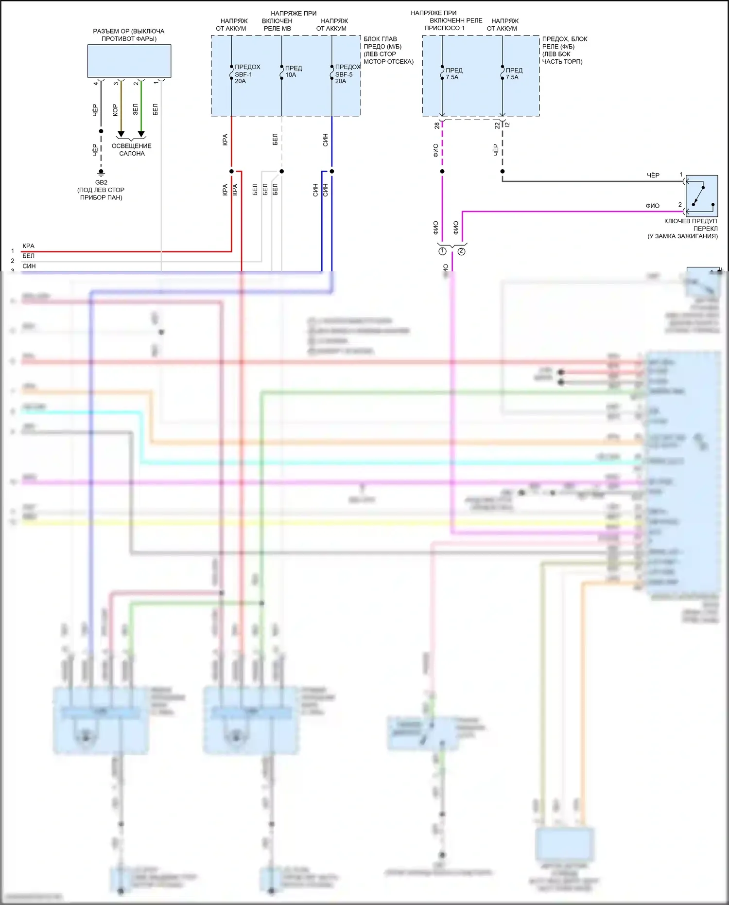 WRX Subaru VB (2021-2024): Электросхема фар (3 из 3) 