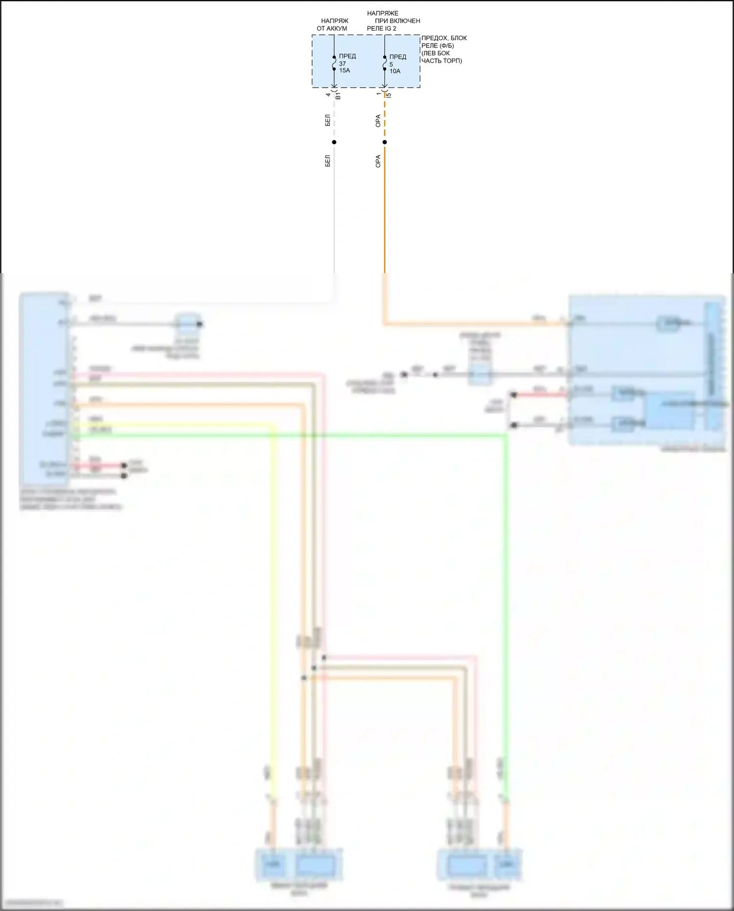 WRX Subaru VB (2021-2024): Электросхема корректора фар, без srh 