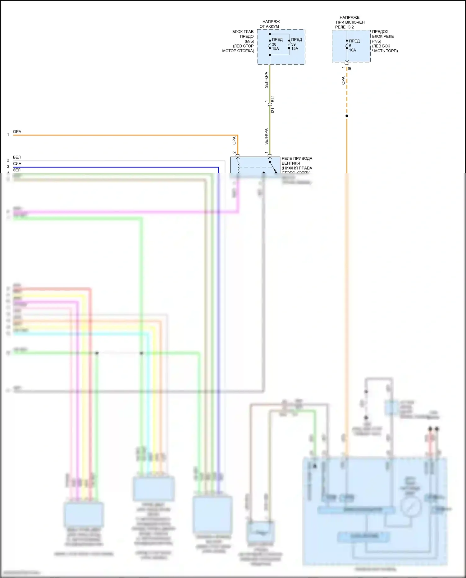 WRX Subaru VB (2021-2024): Электросхема климат контроля (2 из 3) 
