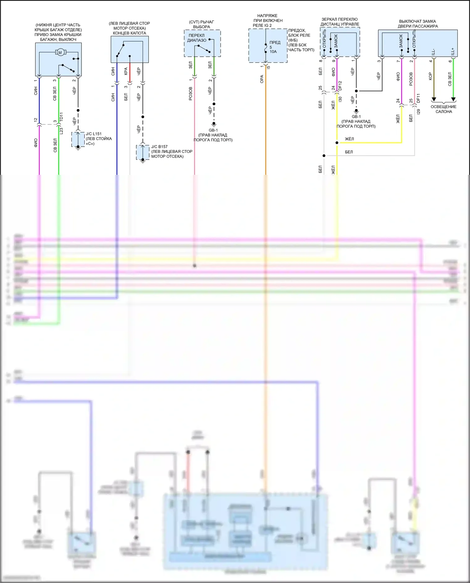 WRX Subaru VB (2021-2024): Электросхема защиты от взлома, с системой бесключевого доступа (4 из 5) 