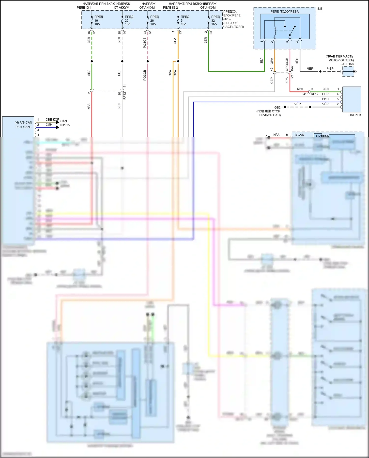 WRX Subaru VB (2021-2024): Электросхема зрения 