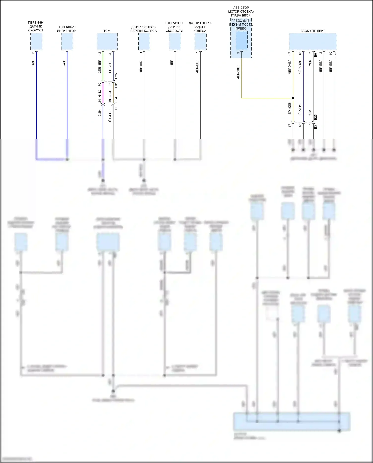 WRX Subaru VB (2021-2024): Электросхема точек подключения масс (3 из 5) 